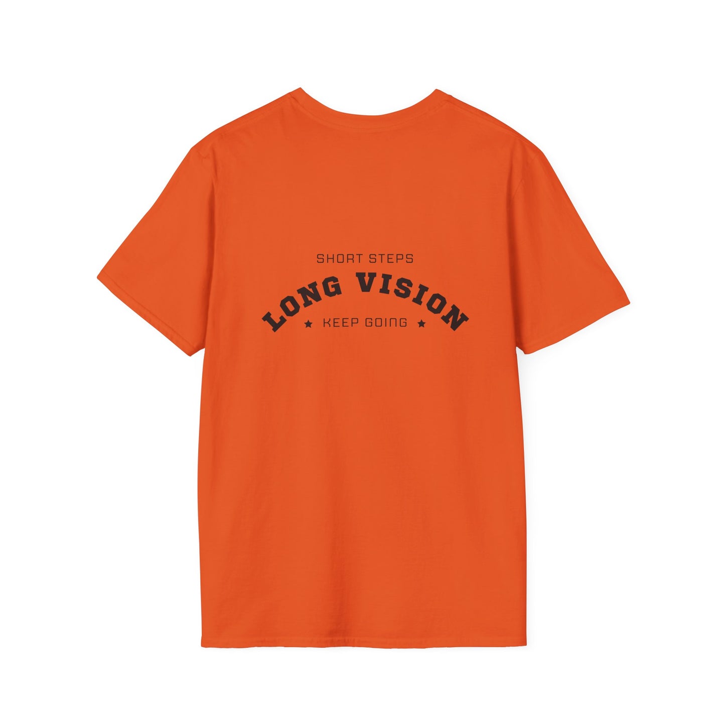 Short Steps Long Vision Motivational Softstyle T-Shirt