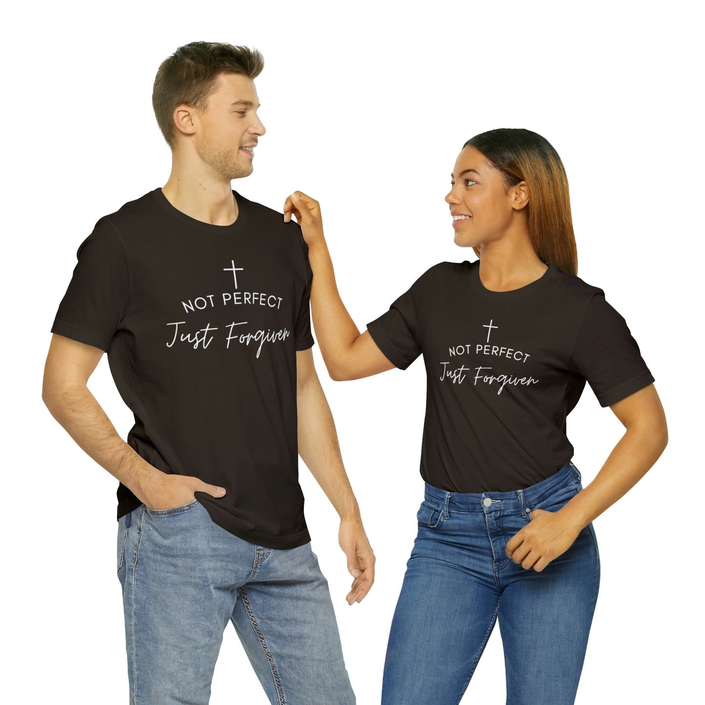 Not Perfect Just Forgiven, Christian Shirt, Jesus Shirt, Religious, Church Tee, Faith Shirt, Unisex Shirt, Inspirational Shirt, Aesthetic Christian, Shirt Christian Streetwear