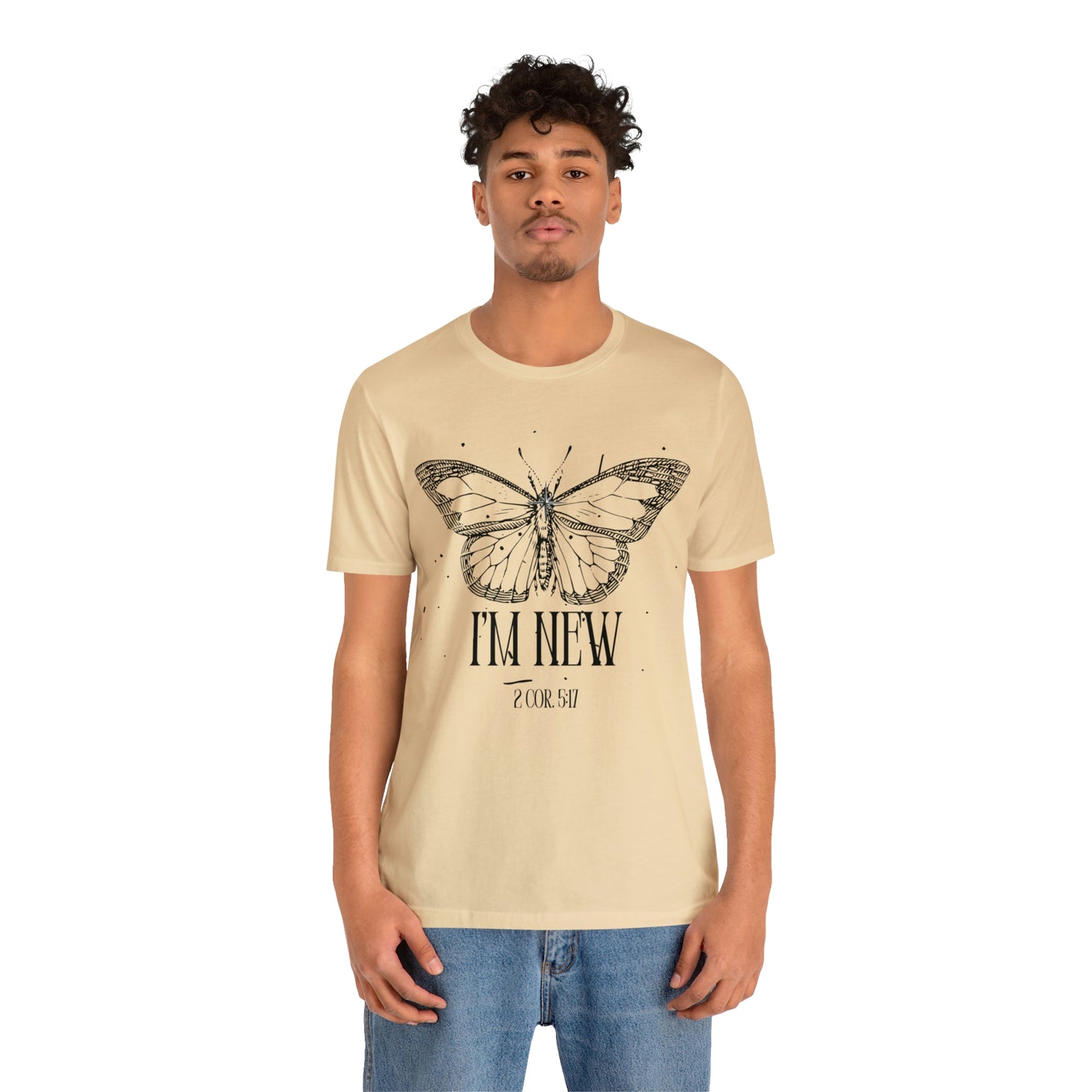 I'm New | Black Butterfly Christian Shirt, Jesus Shirt, Religious, Church Tee, Faith Shirt, Unisex Shirt, Inspirational Shirt, Aesthetic Christian, Shirt Christian Streetwear