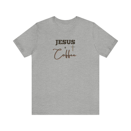 Jesus and Coffee, Christian Shirt, Jesus Shirt, Religious, Church Tee, Faith Shirt, Unisex Shirt, Inspirational Shirt, Aesthetic Christian, Shirt Christian Streetwear