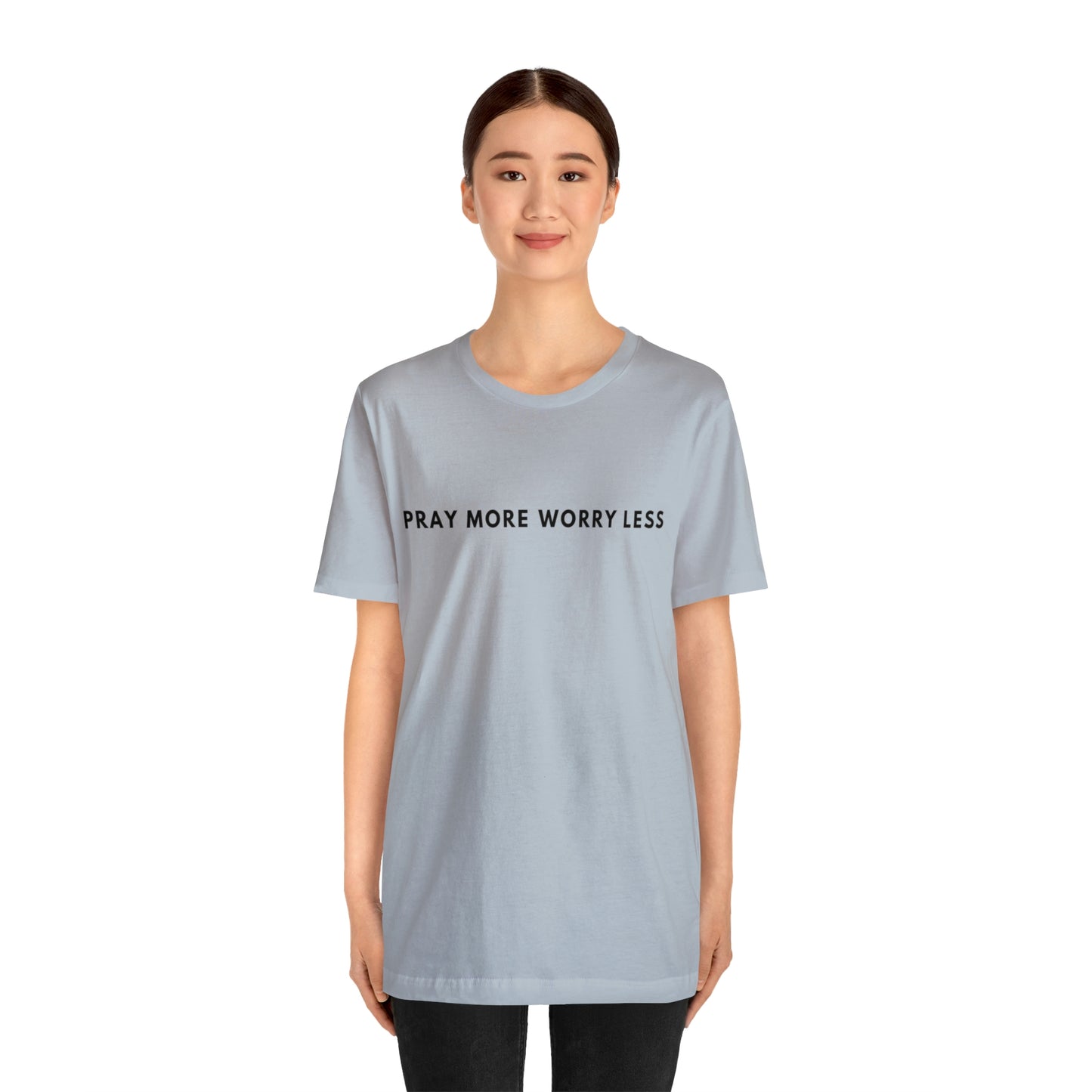 Pray More Worry Less, Christian Shirt, Jesus Shirt, Religious, Church Tee, Faith Shirt, Unisex Shirt, Inspirational Shirt, Aesthetic Christian, Shirt Christian Streetwear