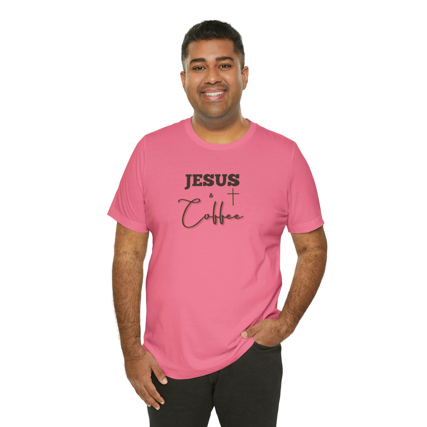 Jesus and Coffee, Christian Shirt, Jesus Shirt, Religious, Church Tee, Faith Shirt, Unisex Shirt, Inspirational Shirt, Aesthetic Christian, Shirt Christian Streetwear