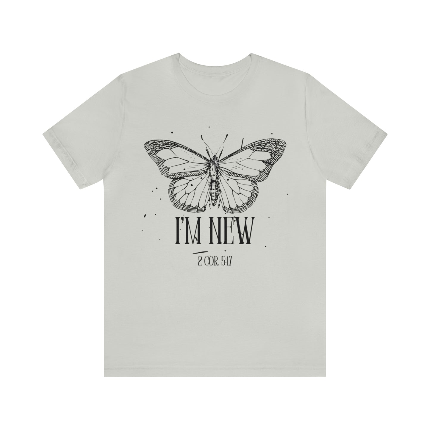 I'm New | Black Butterfly Christian Shirt, Jesus Shirt, Religious, Church Tee, Faith Shirt, Unisex Shirt, Inspirational Shirt, Aesthetic Christian, Shirt Christian Streetwear