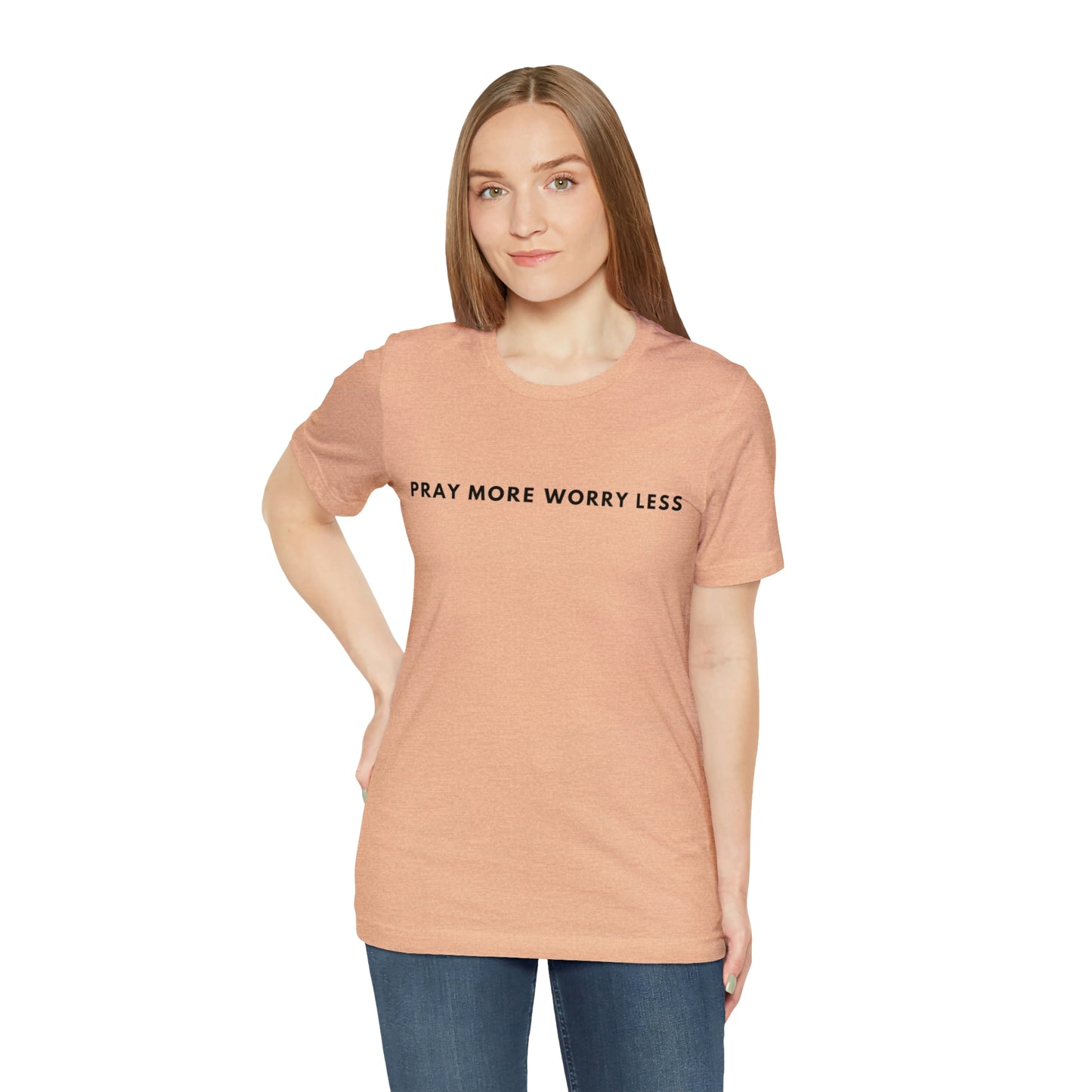 Pray More Worry Less, Christian Shirt, Jesus Shirt, Religious, Church Tee, Faith Shirt, Unisex Shirt, Inspirational Shirt, Aesthetic Christian, Shirt Christian Streetwear