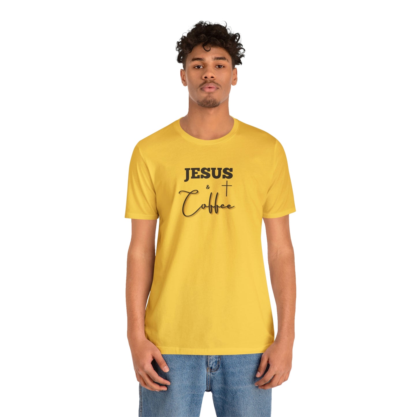 Jesus and Coffee, Christian Shirt, Jesus Shirt, Religious, Church Tee, Faith Shirt, Unisex Shirt, Inspirational Shirt, Aesthetic Christian, Shirt Christian Streetwear