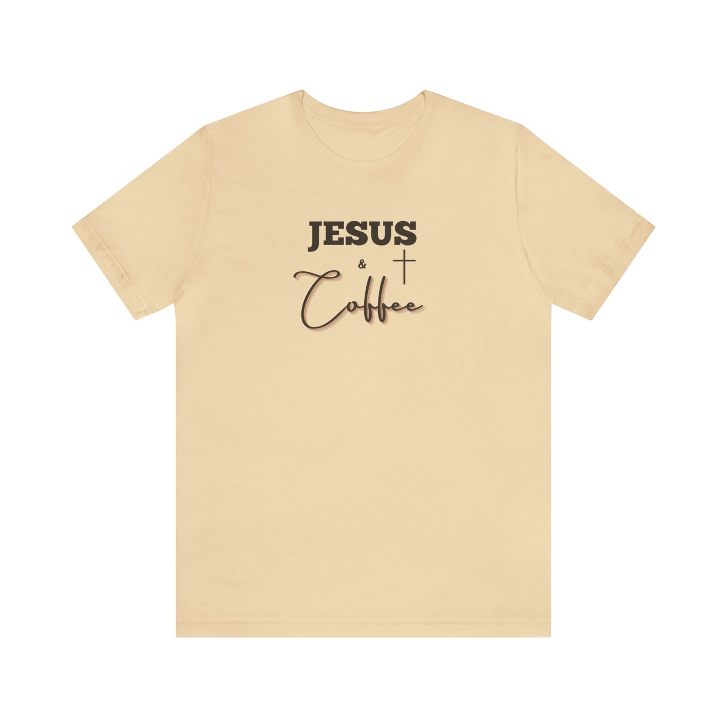 Jesus and Coffee, Christian Shirt, Jesus Shirt, Religious, Church Tee, Faith Shirt, Unisex Shirt, Inspirational Shirt, Aesthetic Christian, Shirt Christian Streetwear