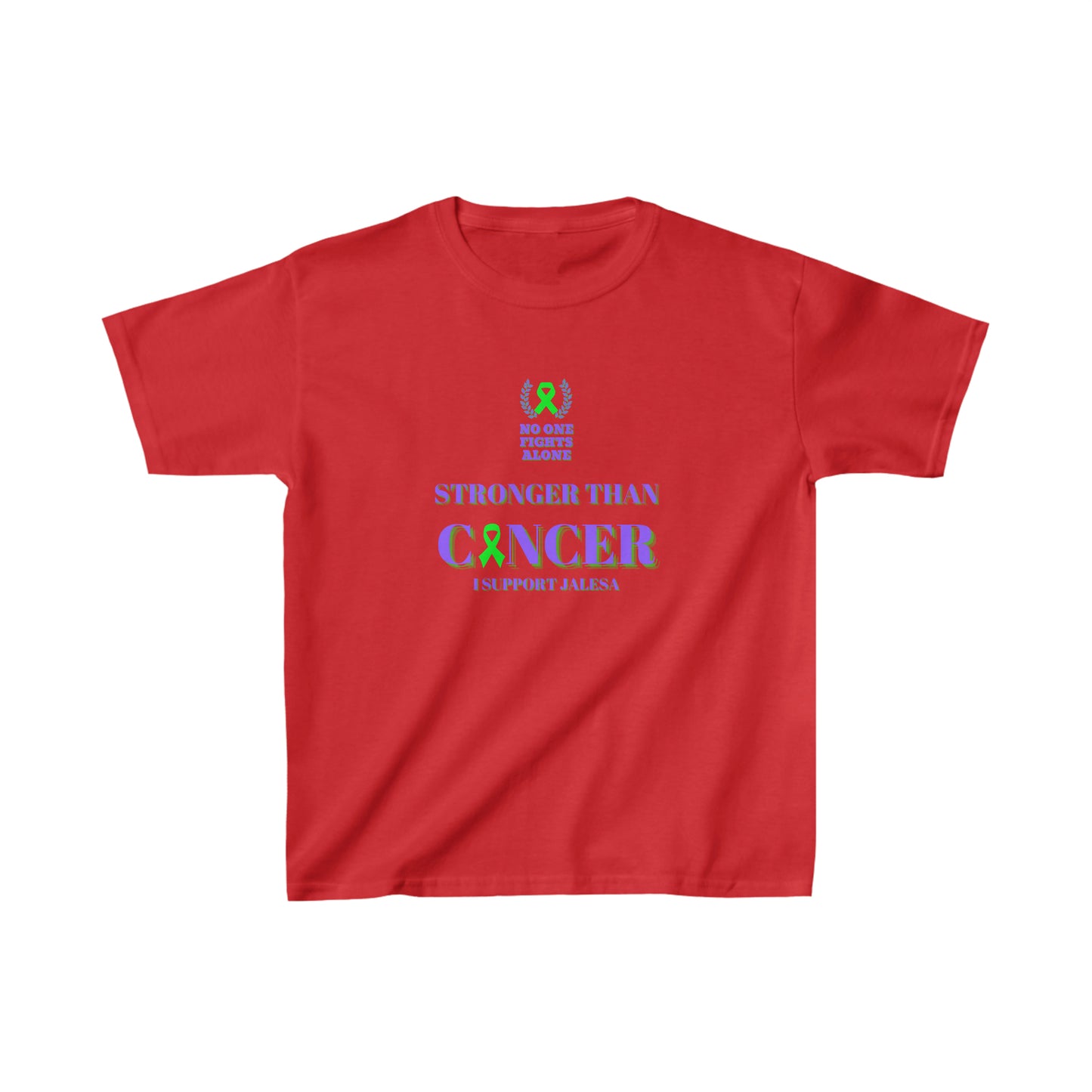 Youth T- Shirt I Support Jalesa's Fight Against Non- Hodgkins Lymphoma