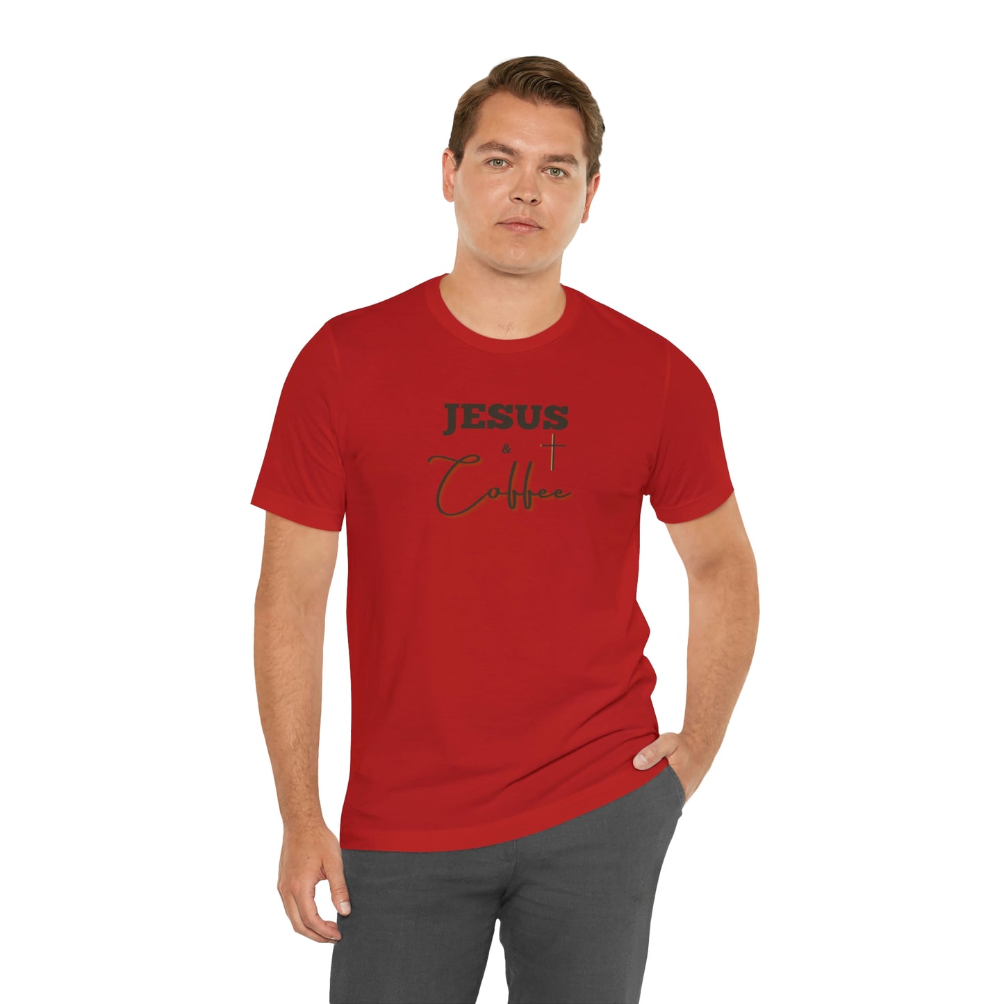 Jesus and Coffee, Christian Shirt, Jesus Shirt, Religious, Church Tee, Faith Shirt, Unisex Shirt, Inspirational Shirt, Aesthetic Christian, Shirt Christian Streetwear