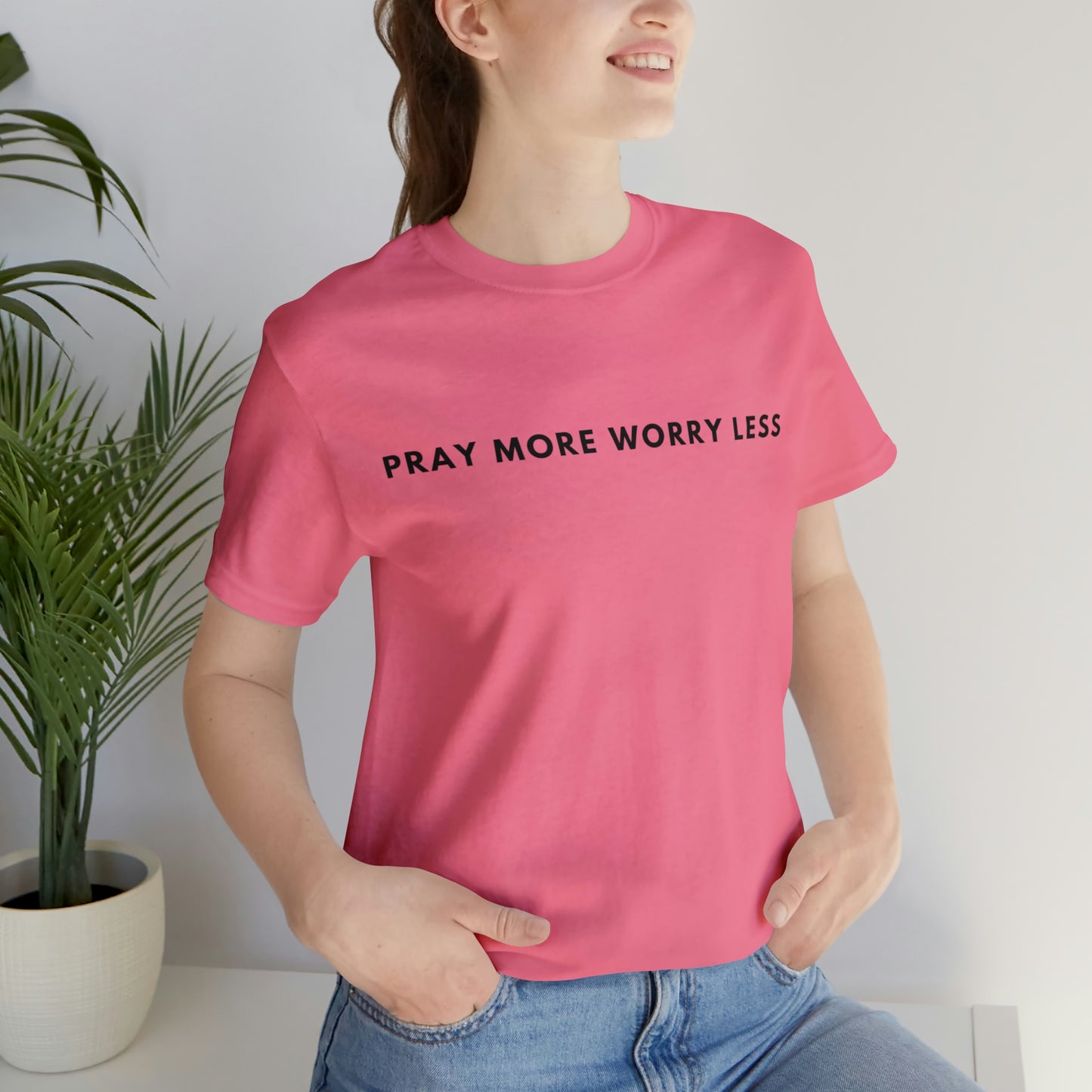 Pray More Worry Less, Christian Shirt, Jesus Shirt, Religious, Church Tee, Faith Shirt, Unisex Shirt, Inspirational Shirt, Aesthetic Christian, Shirt Christian Streetwear