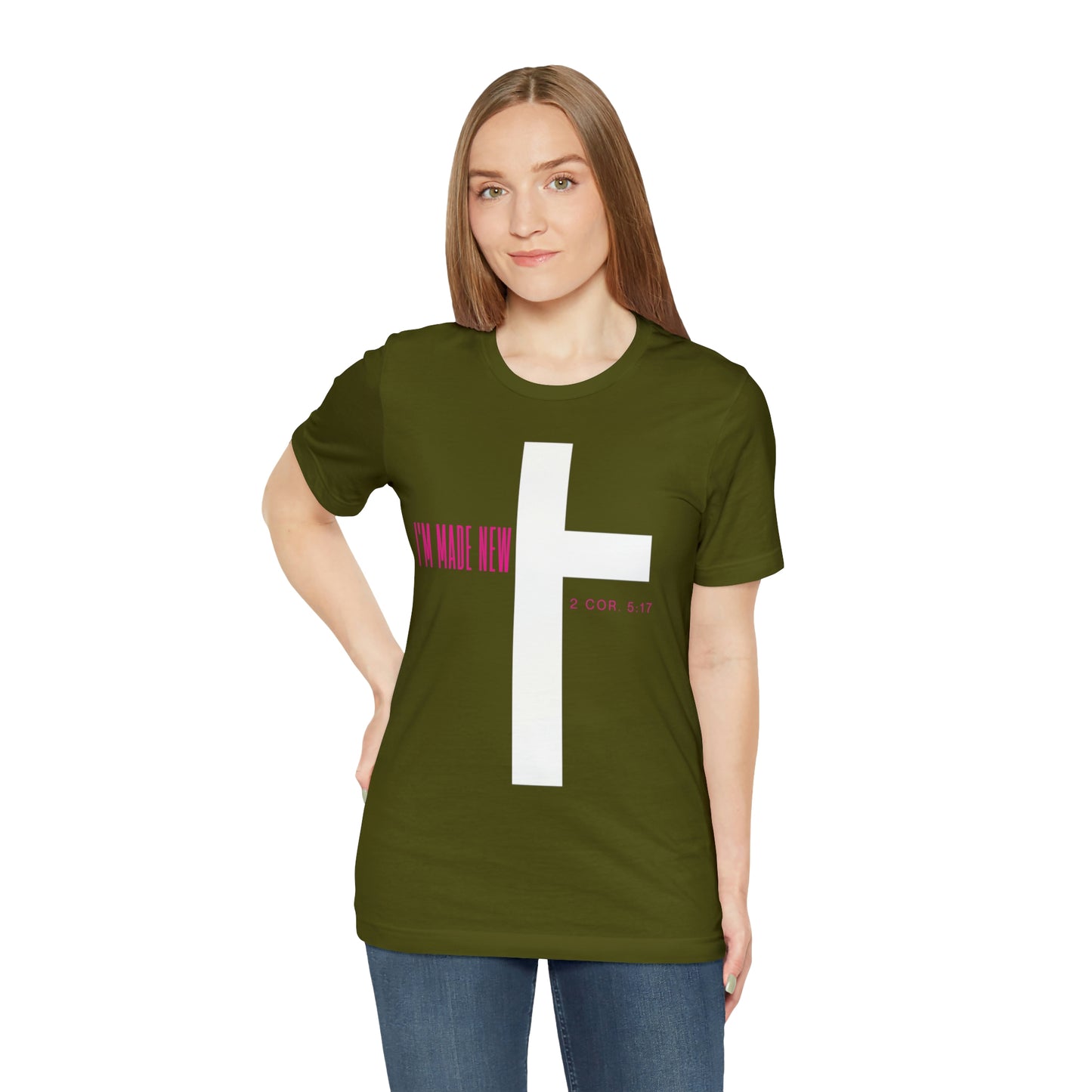 I'm Made New | CrossChristian Shirt, Jesus Shirt, Religious, Church Tee, Faith Shirt, Unisex Shirt, Inspirational Shirt, Aesthetic Christian, Shirt Christian Streetwear