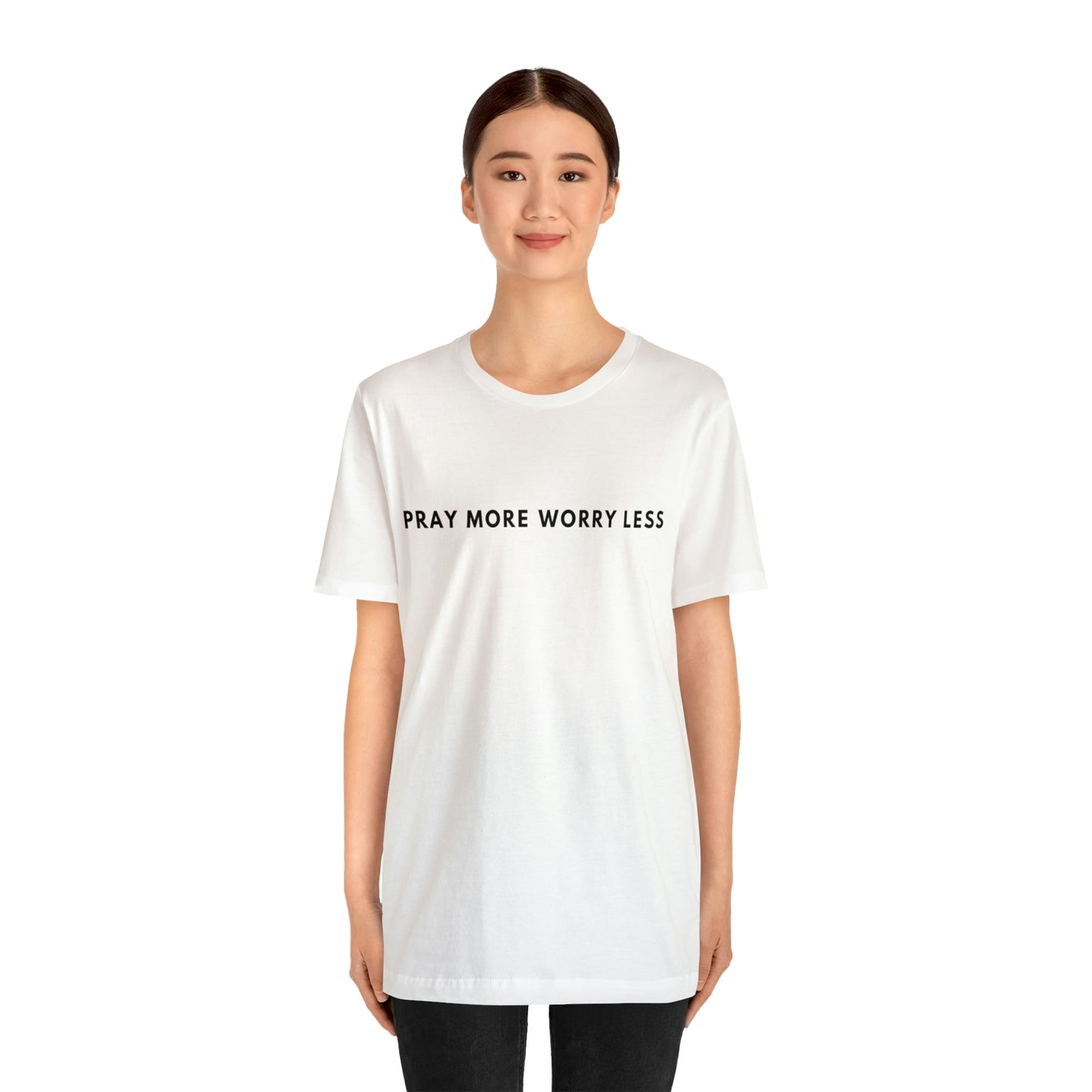 Pray More Worry Less, Christian Shirt, Jesus Shirt, Religious, Church Tee, Faith Shirt, Unisex Shirt, Inspirational Shirt, Aesthetic Christian, Shirt Christian Streetwear