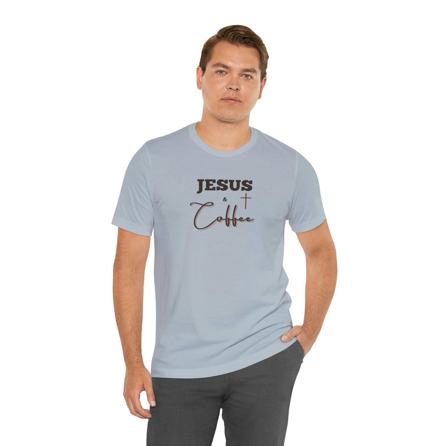 Jesus and Coffee, Christian Shirt, Jesus Shirt, Religious, Church Tee, Faith Shirt, Unisex Shirt, Inspirational Shirt, Aesthetic Christian, Shirt Christian Streetwear