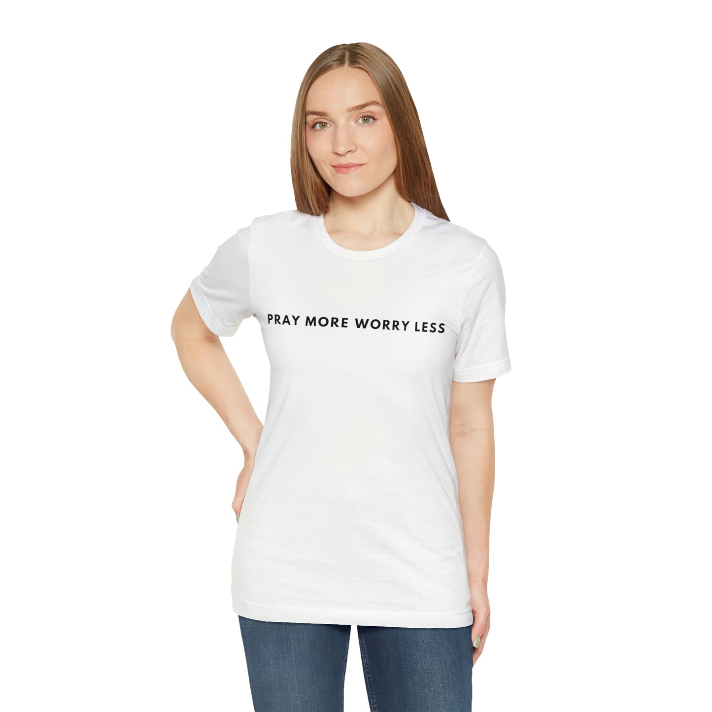 Pray More Worry Less, Christian Shirt, Jesus Shirt, Religious, Church Tee, Faith Shirt, Unisex Shirt, Inspirational Shirt, Aesthetic Christian, Shirt Christian Streetwear