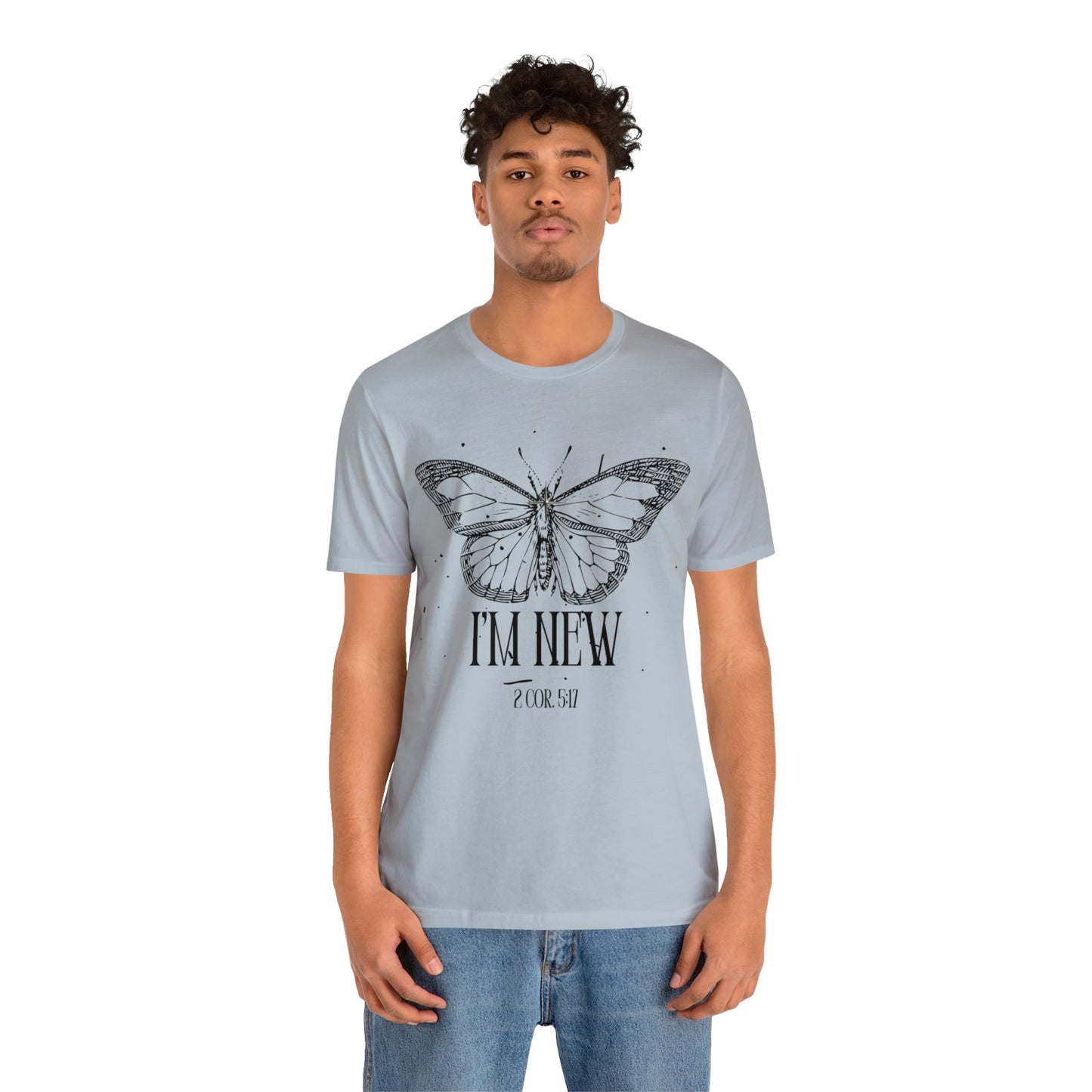 I'm New | Black Butterfly Christian Shirt, Jesus Shirt, Religious, Church Tee, Faith Shirt, Unisex Shirt, Inspirational Shirt, Aesthetic Christian, Shirt Christian Streetwear