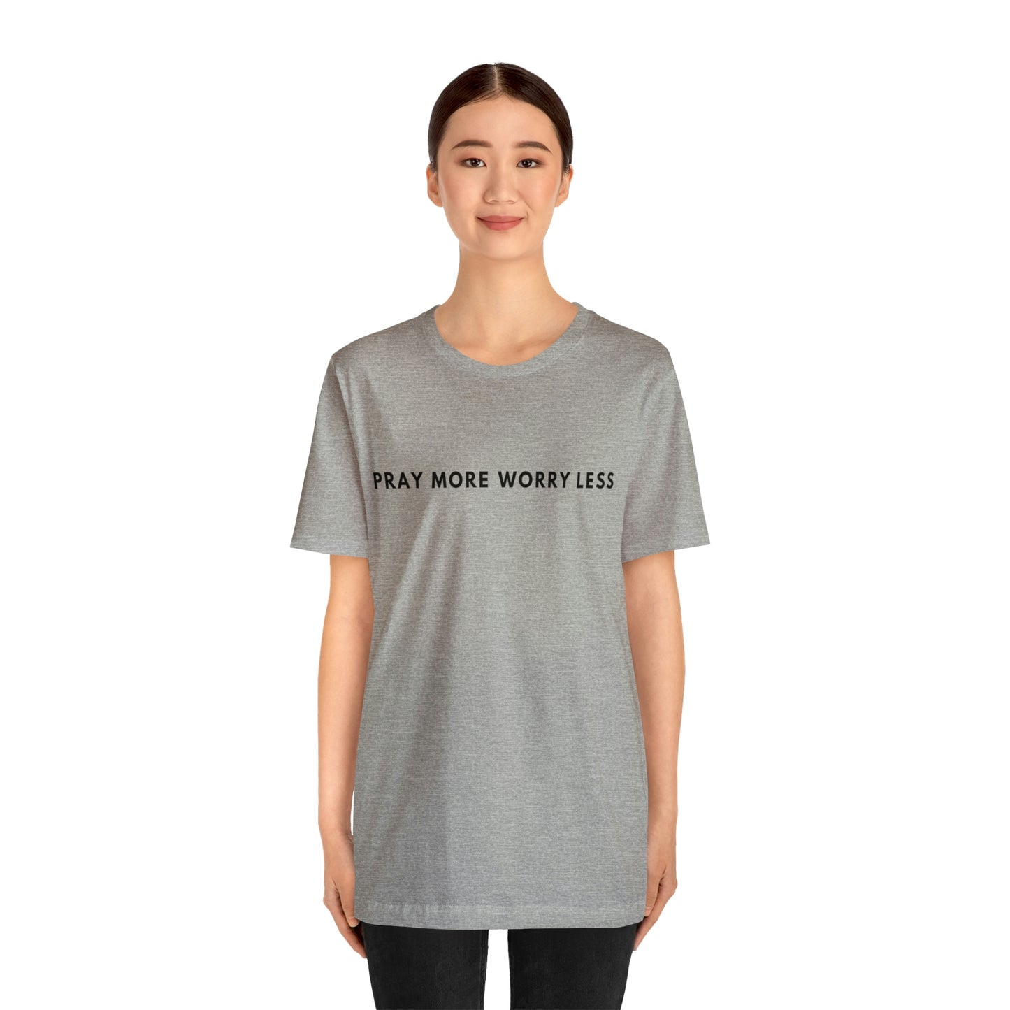 Pray More Worry Less, Christian Shirt, Jesus Shirt, Religious, Church Tee, Faith Shirt, Unisex Shirt, Inspirational Shirt, Aesthetic Christian, Shirt Christian Streetwear