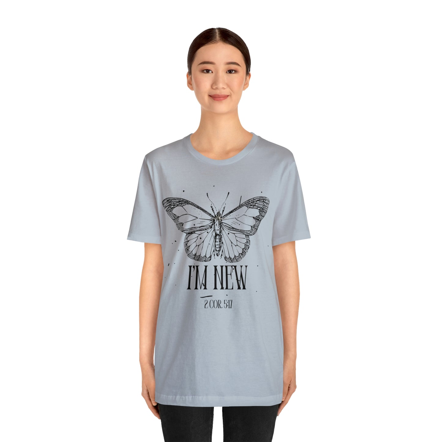 I'm New | Black Butterfly Christian Shirt, Jesus Shirt, Religious, Church Tee, Faith Shirt, Unisex Shirt, Inspirational Shirt, Aesthetic Christian, Shirt Christian Streetwear