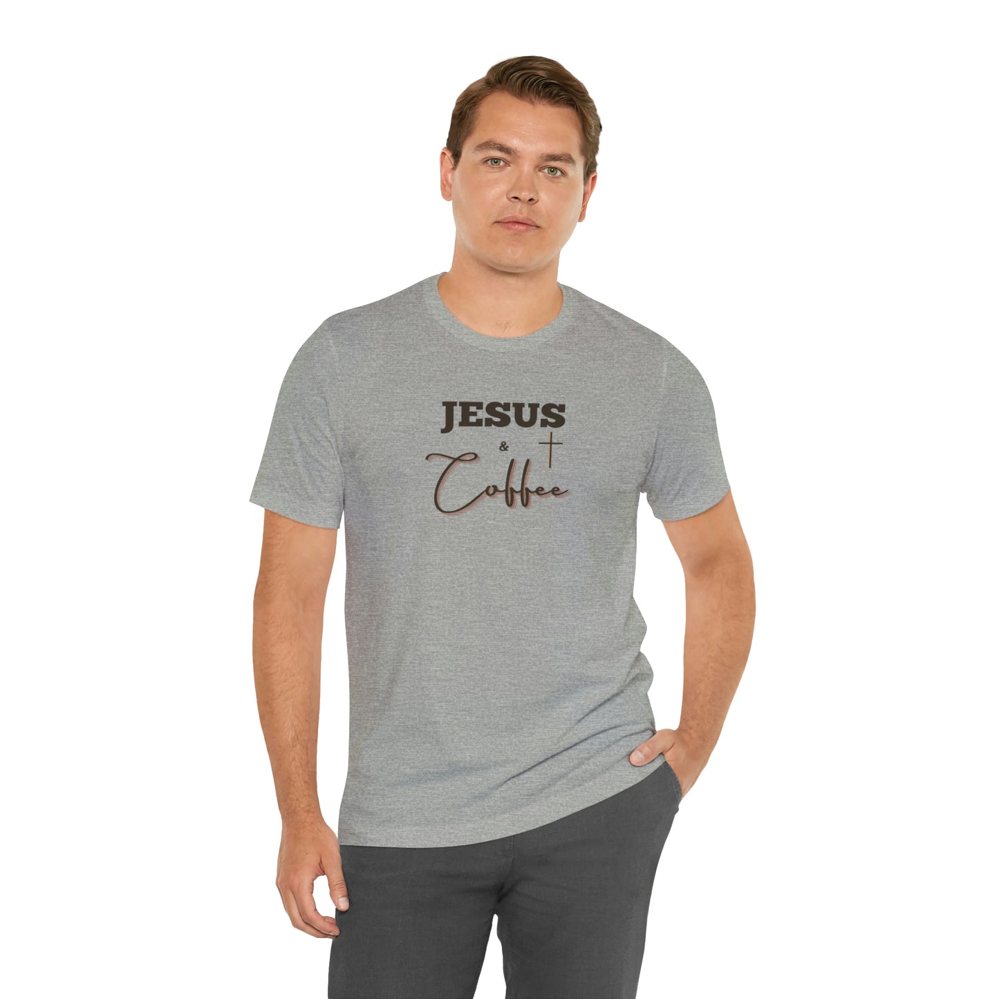 Jesus and Coffee, Christian Shirt, Jesus Shirt, Religious, Church Tee, Faith Shirt, Unisex Shirt, Inspirational Shirt, Aesthetic Christian, Shirt Christian Streetwear