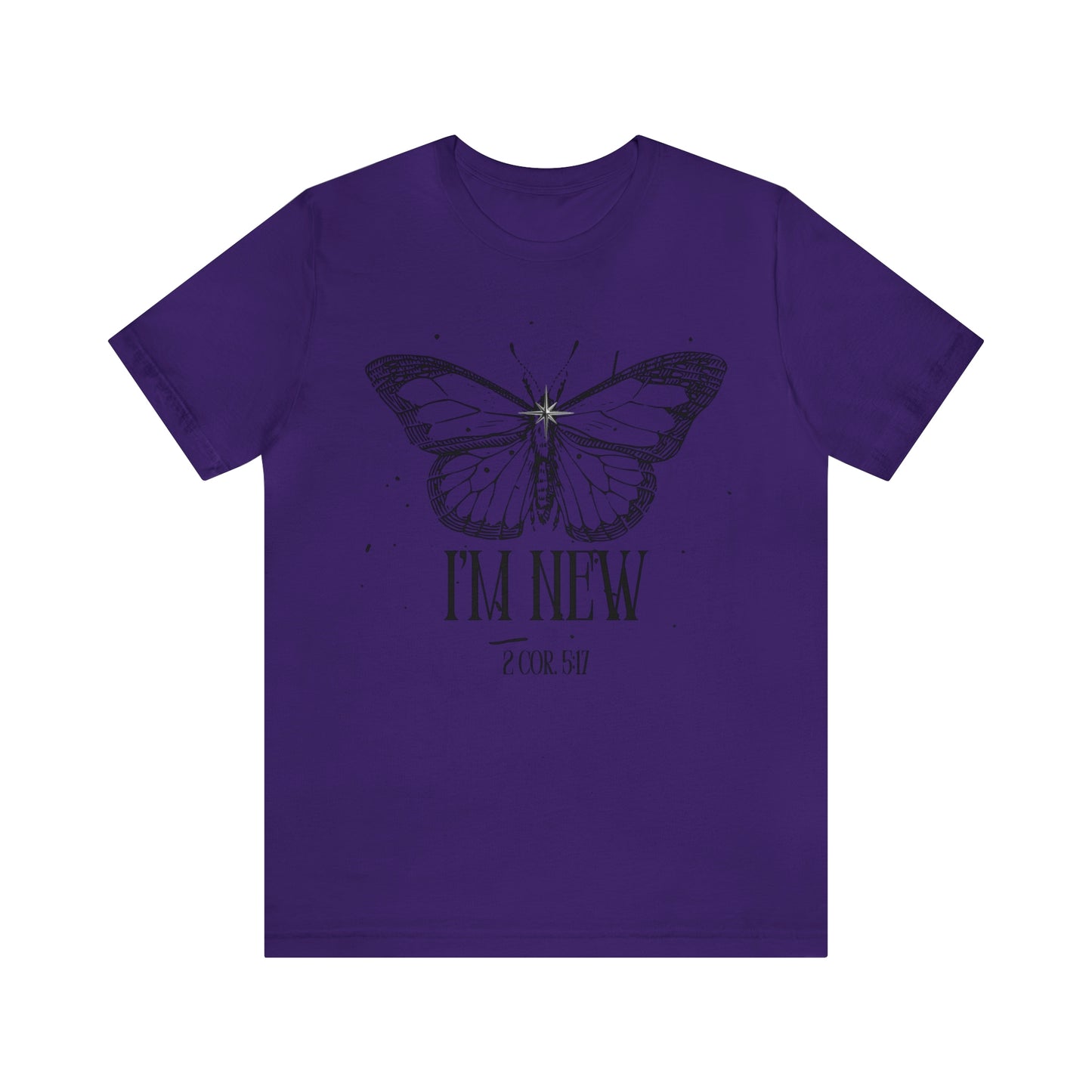 I'm New | Black Butterfly Christian Shirt, Jesus Shirt, Religious, Church Tee, Faith Shirt, Unisex Shirt, Inspirational Shirt, Aesthetic Christian, Shirt Christian Streetwear