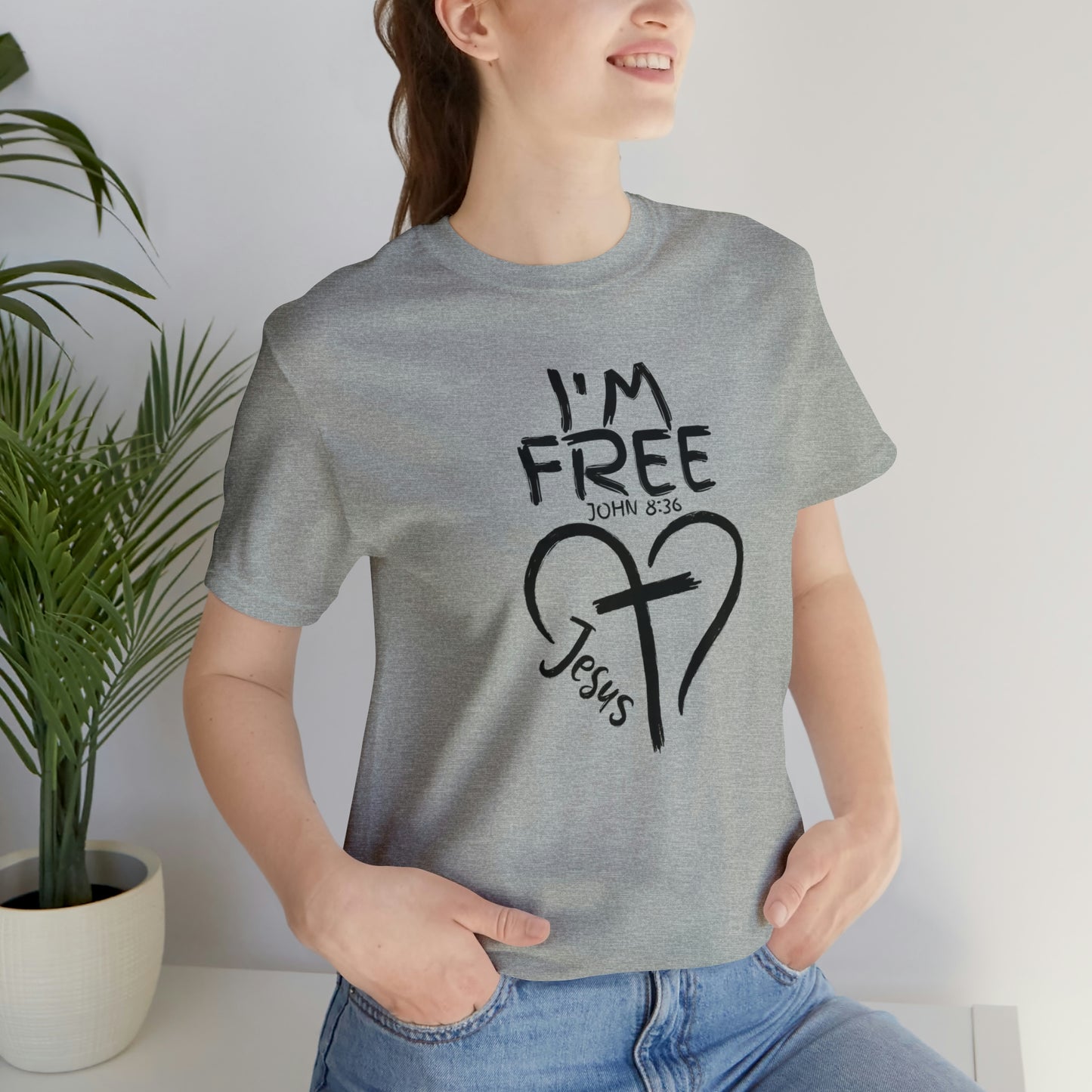 I'm Free, Christian Shirt, Jesus Shirt, Religious, Church Tee, Faith Shirt, Unisex Shirt, Inspirational Shirt, Aesthetic Christian, Shirt Christian Streetwear