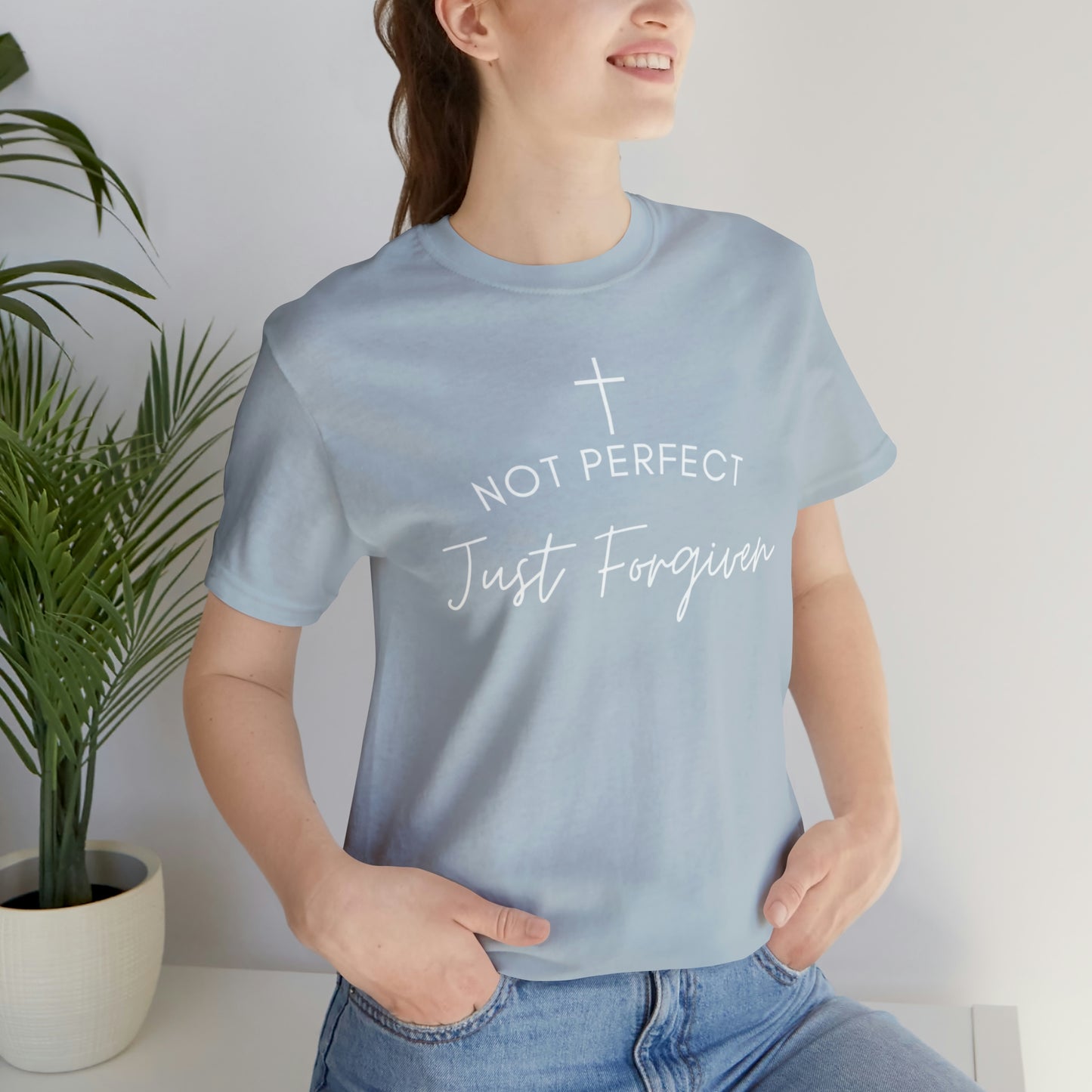 Not Perfect Just Forgiven, Christian Shirt, Jesus Shirt, Religious, Church Tee, Faith Shirt, Unisex Shirt, Inspirational Shirt, Aesthetic Christian, Shirt Christian Streetwear