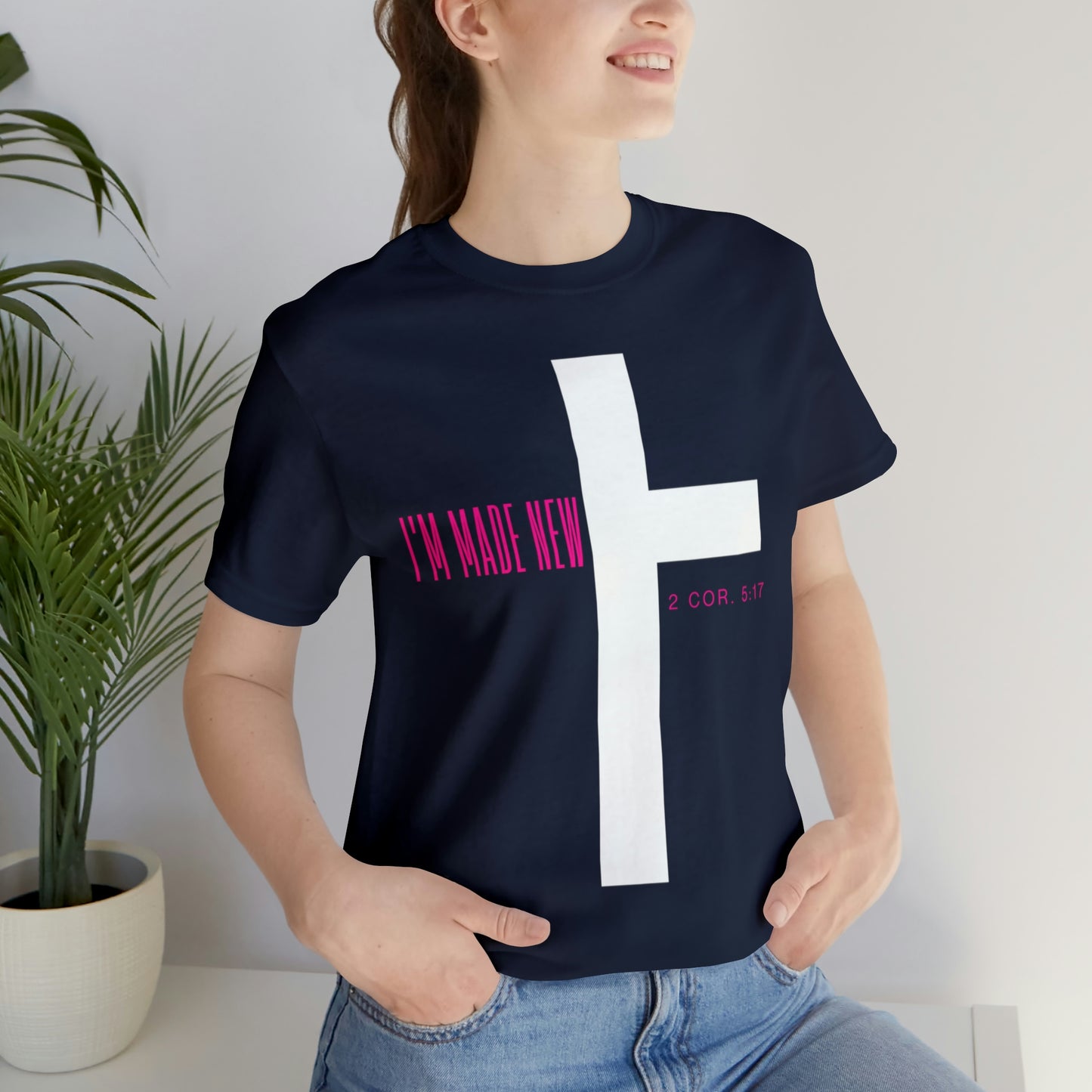 I'm Made New | CrossChristian Shirt, Jesus Shirt, Religious, Church Tee, Faith Shirt, Unisex Shirt, Inspirational Shirt, Aesthetic Christian, Shirt Christian Streetwear