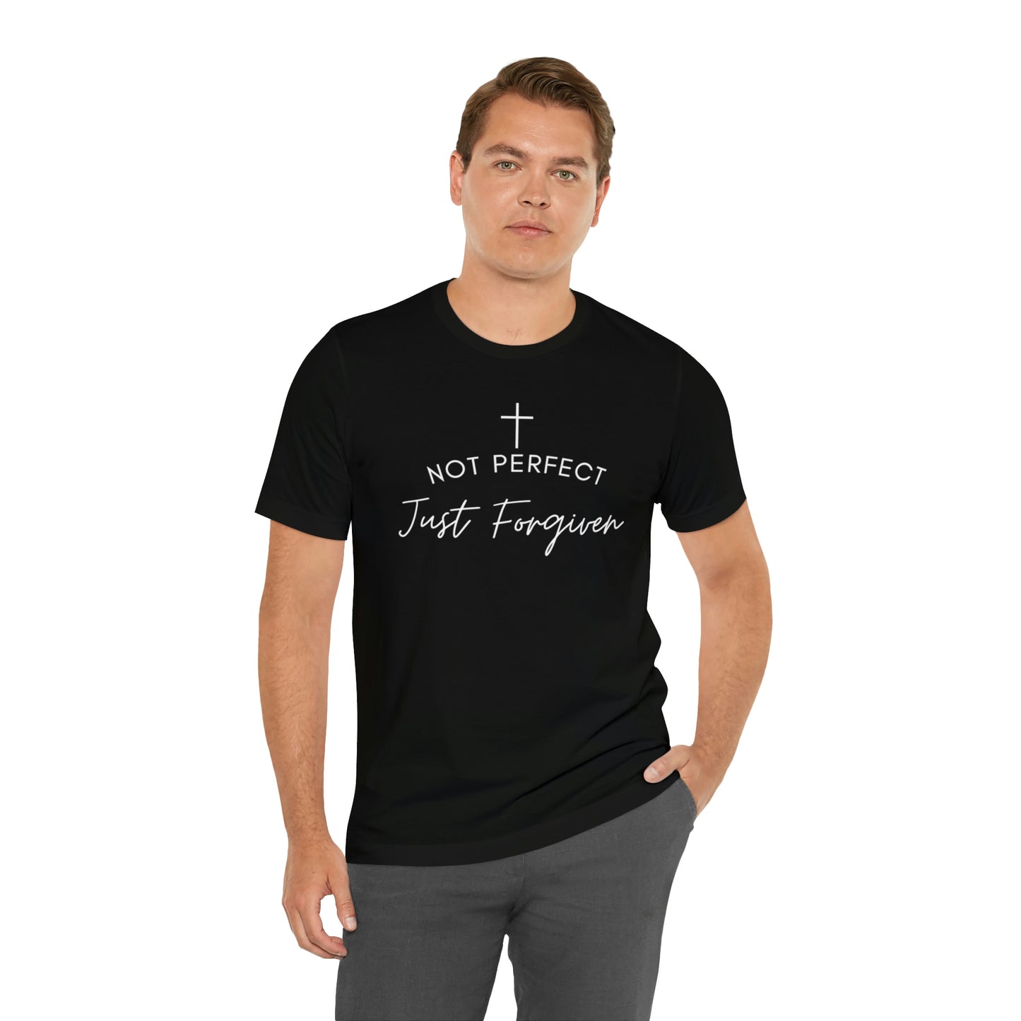 Not Perfect Just Forgiven, Christian Shirt, Jesus Shirt, Religious, Church Tee, Faith Shirt, Unisex Shirt, Inspirational Shirt, Aesthetic Christian, Shirt Christian Streetwear