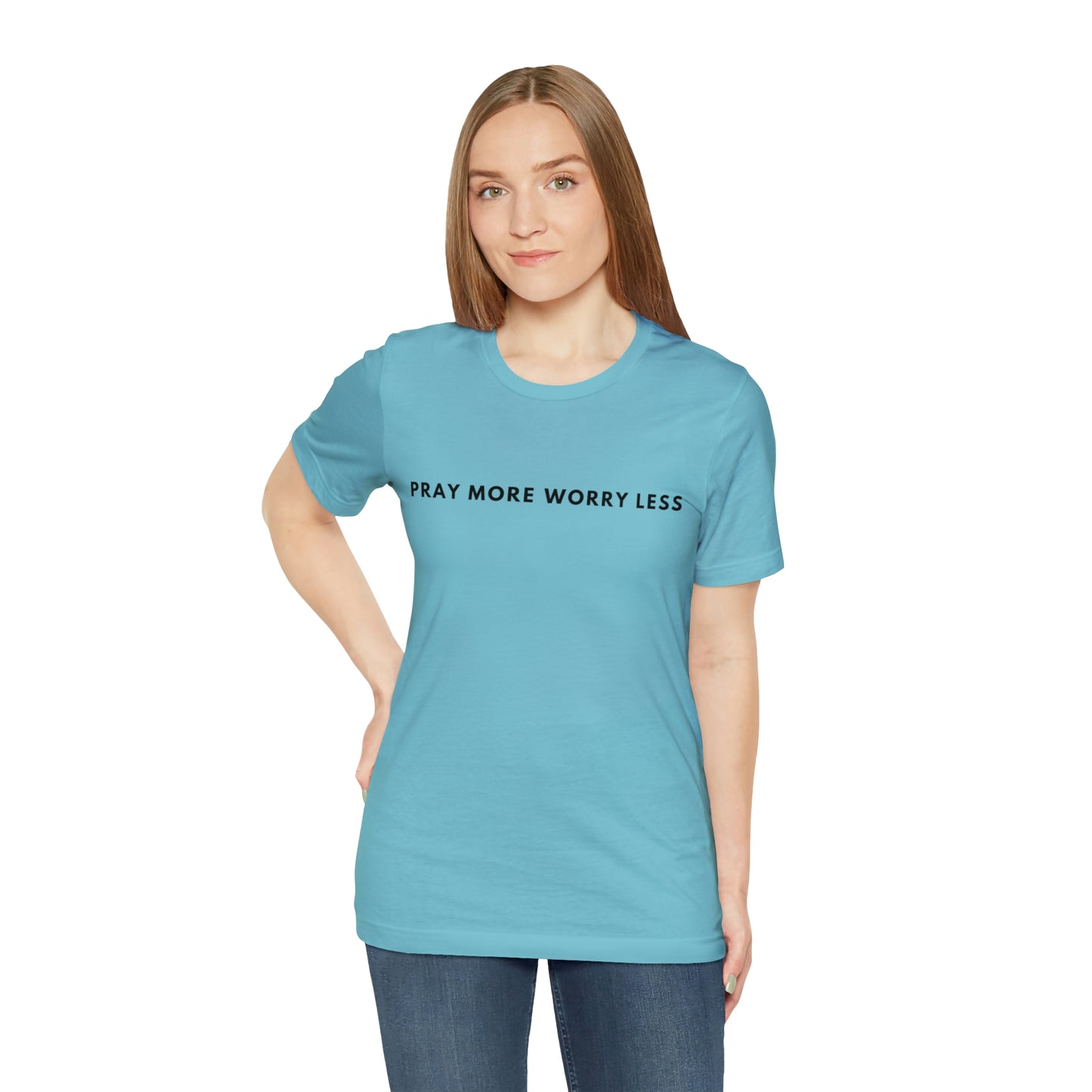 Pray More Worry Less, Christian Shirt, Jesus Shirt, Religious, Church Tee, Faith Shirt, Unisex Shirt, Inspirational Shirt, Aesthetic Christian, Shirt Christian Streetwear