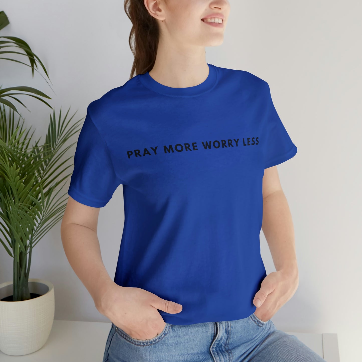 Pray More Worry Less, Christian Shirt, Jesus Shirt, Religious, Church Tee, Faith Shirt, Unisex Shirt, Inspirational Shirt, Aesthetic Christian, Shirt Christian Streetwear