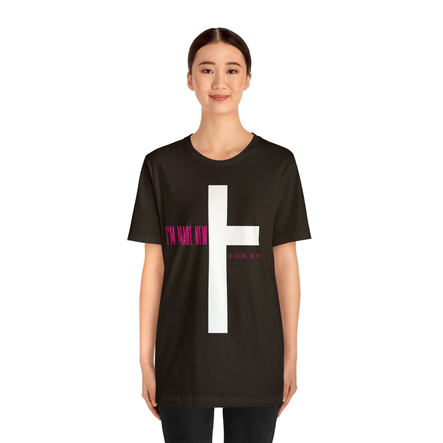 I'm Made New | CrossChristian Shirt, Jesus Shirt, Religious, Church Tee, Faith Shirt, Unisex Shirt, Inspirational Shirt, Aesthetic Christian, Shirt Christian Streetwear