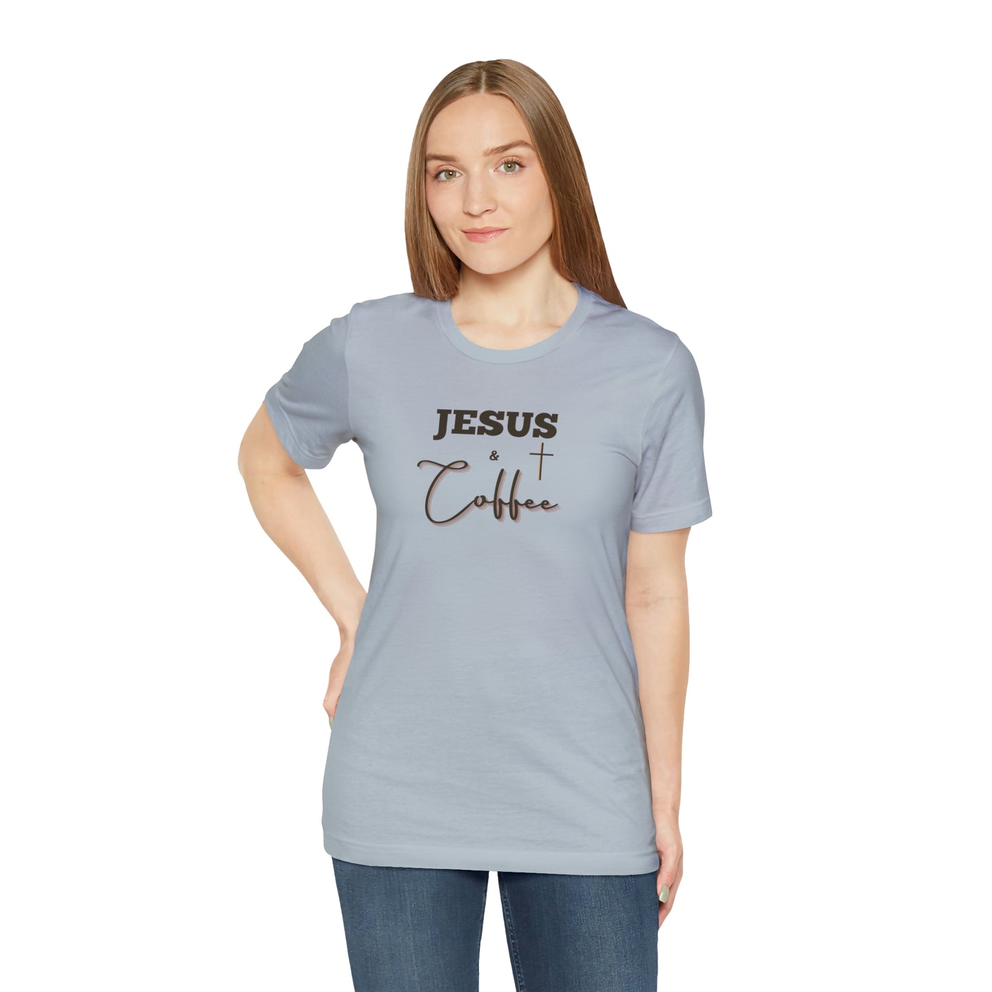 Jesus and Coffee, Christian Shirt, Jesus Shirt, Religious, Church Tee, Faith Shirt, Unisex Shirt, Inspirational Shirt, Aesthetic Christian, Shirt Christian Streetwear