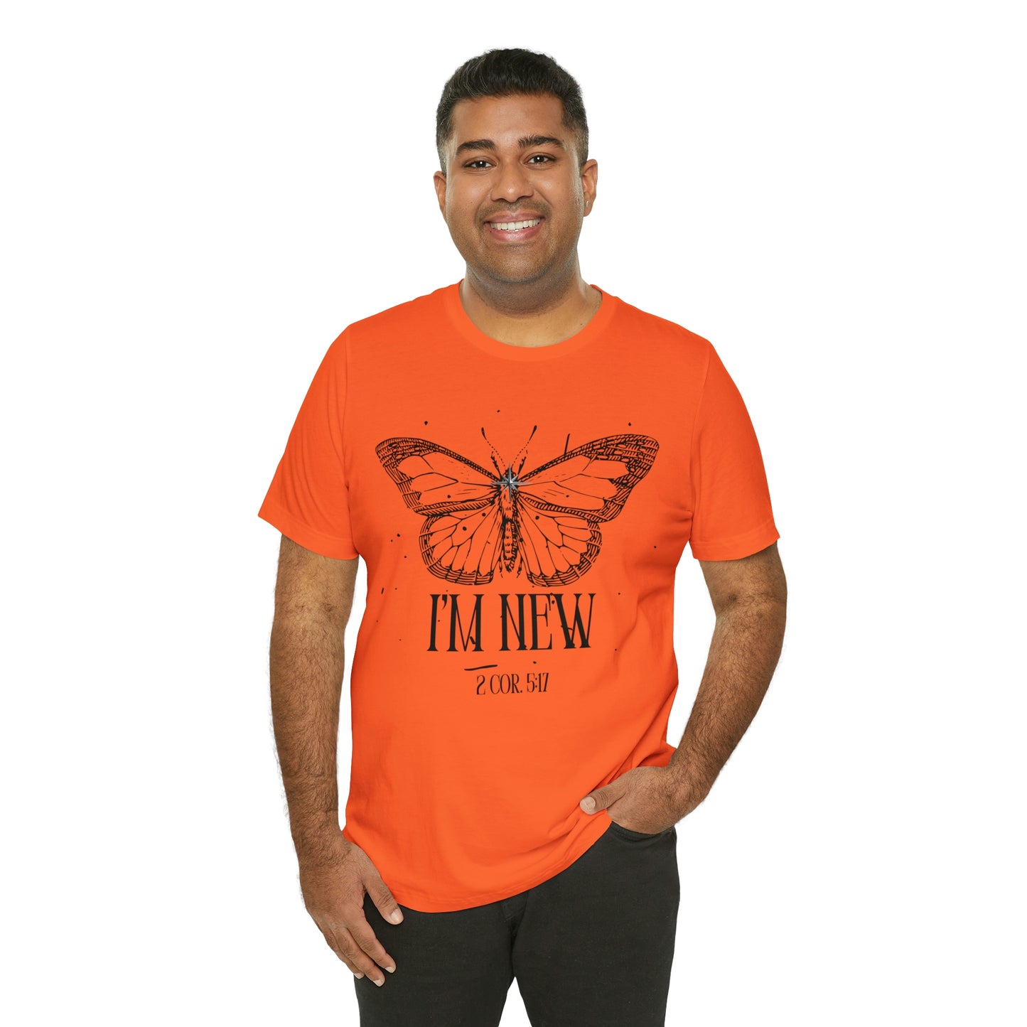 I'm New | Black Butterfly Christian Shirt, Jesus Shirt, Religious, Church Tee, Faith Shirt, Unisex Shirt, Inspirational Shirt, Aesthetic Christian, Shirt Christian Streetwear