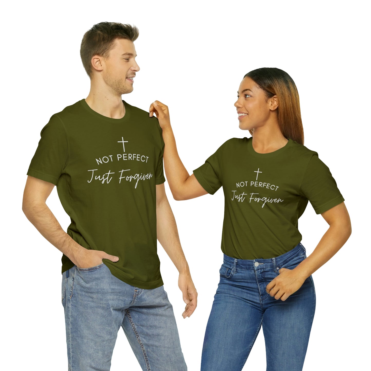 Not Perfect Just Forgiven, Christian Shirt, Jesus Shirt, Religious, Church Tee, Faith Shirt, Unisex Shirt, Inspirational Shirt, Aesthetic Christian, Shirt Christian Streetwear