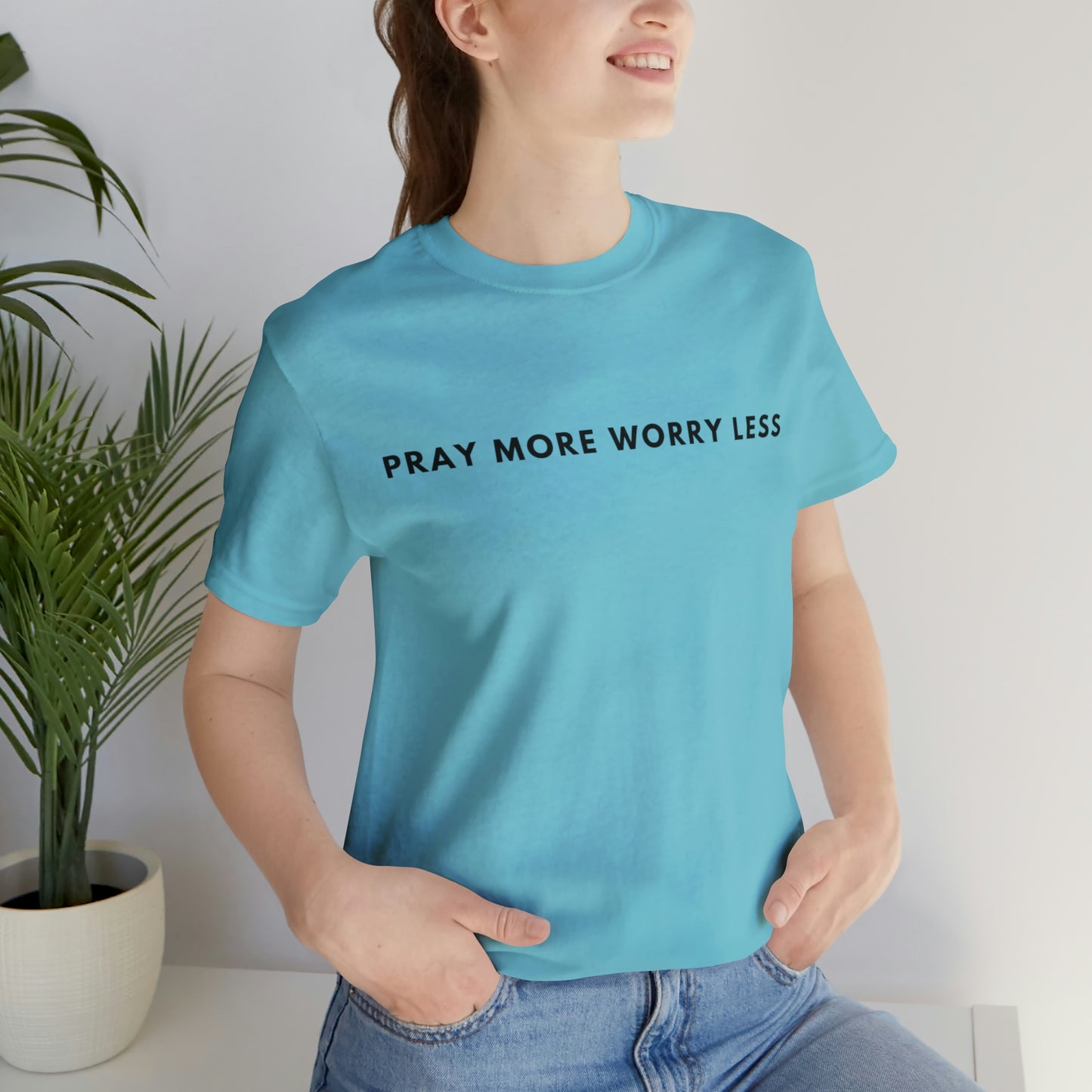 Pray More Worry Less, Christian Shirt, Jesus Shirt, Religious, Church Tee, Faith Shirt, Unisex Shirt, Inspirational Shirt, Aesthetic Christian, Shirt Christian Streetwear