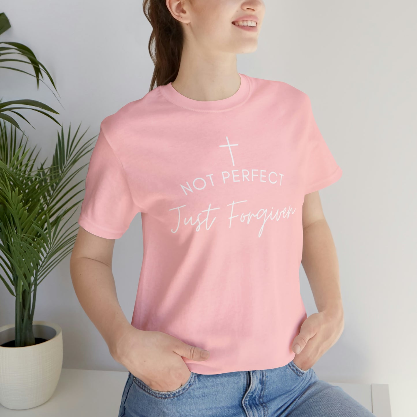 Not Perfect Just Forgiven, Christian Shirt, Jesus Shirt, Religious, Church Tee, Faith Shirt, Unisex Shirt, Inspirational Shirt, Aesthetic Christian, Shirt Christian Streetwear