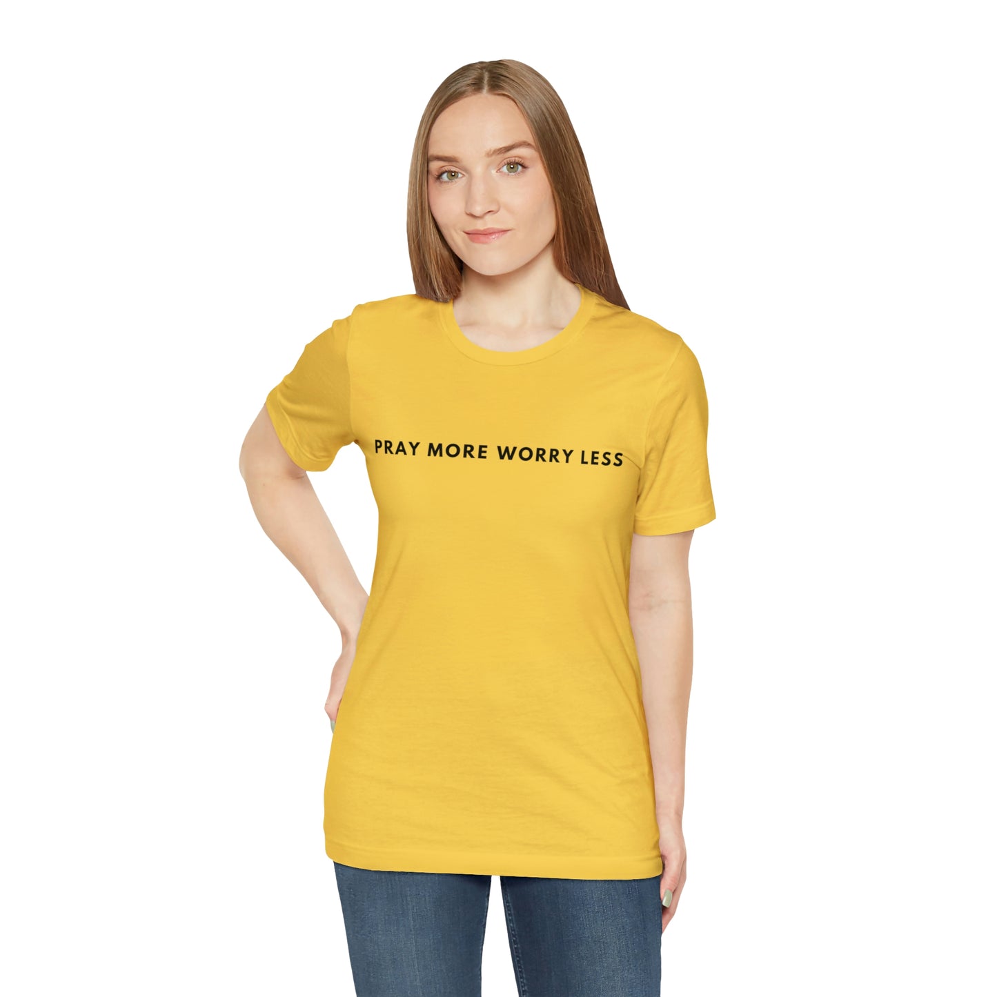 Pray More Worry Less, Christian Shirt, Jesus Shirt, Religious, Church Tee, Faith Shirt, Unisex Shirt, Inspirational Shirt, Aesthetic Christian, Shirt Christian Streetwear