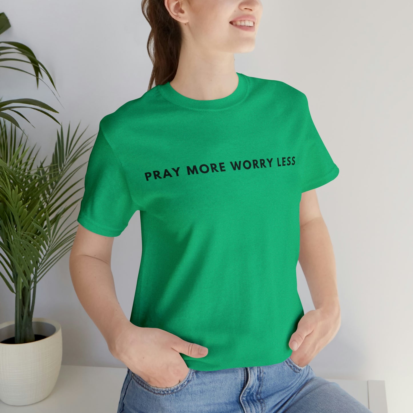 Pray More Worry Less, Christian Shirt, Jesus Shirt, Religious, Church Tee, Faith Shirt, Unisex Shirt, Inspirational Shirt, Aesthetic Christian, Shirt Christian Streetwear