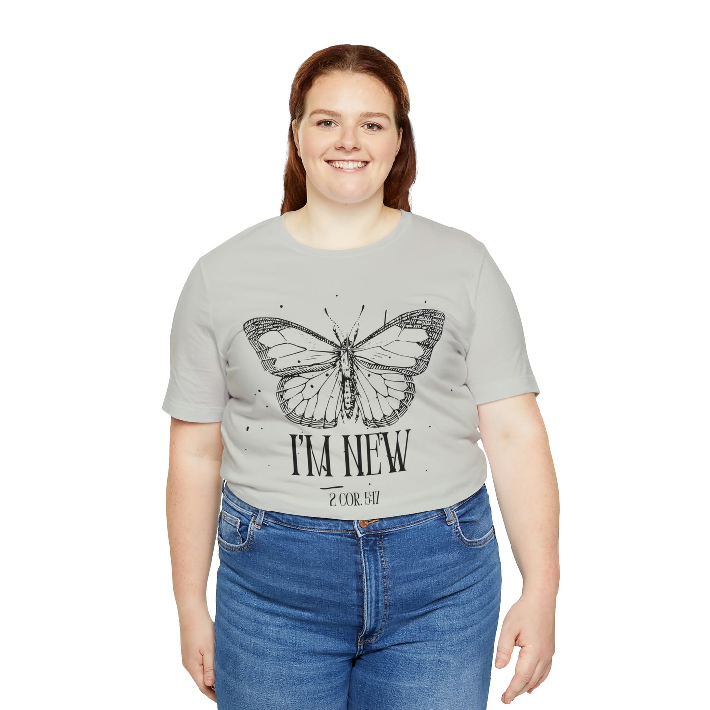 I'm New | Black Butterfly Christian Shirt, Jesus Shirt, Religious, Church Tee, Faith Shirt, Unisex Shirt, Inspirational Shirt, Aesthetic Christian, Shirt Christian Streetwear