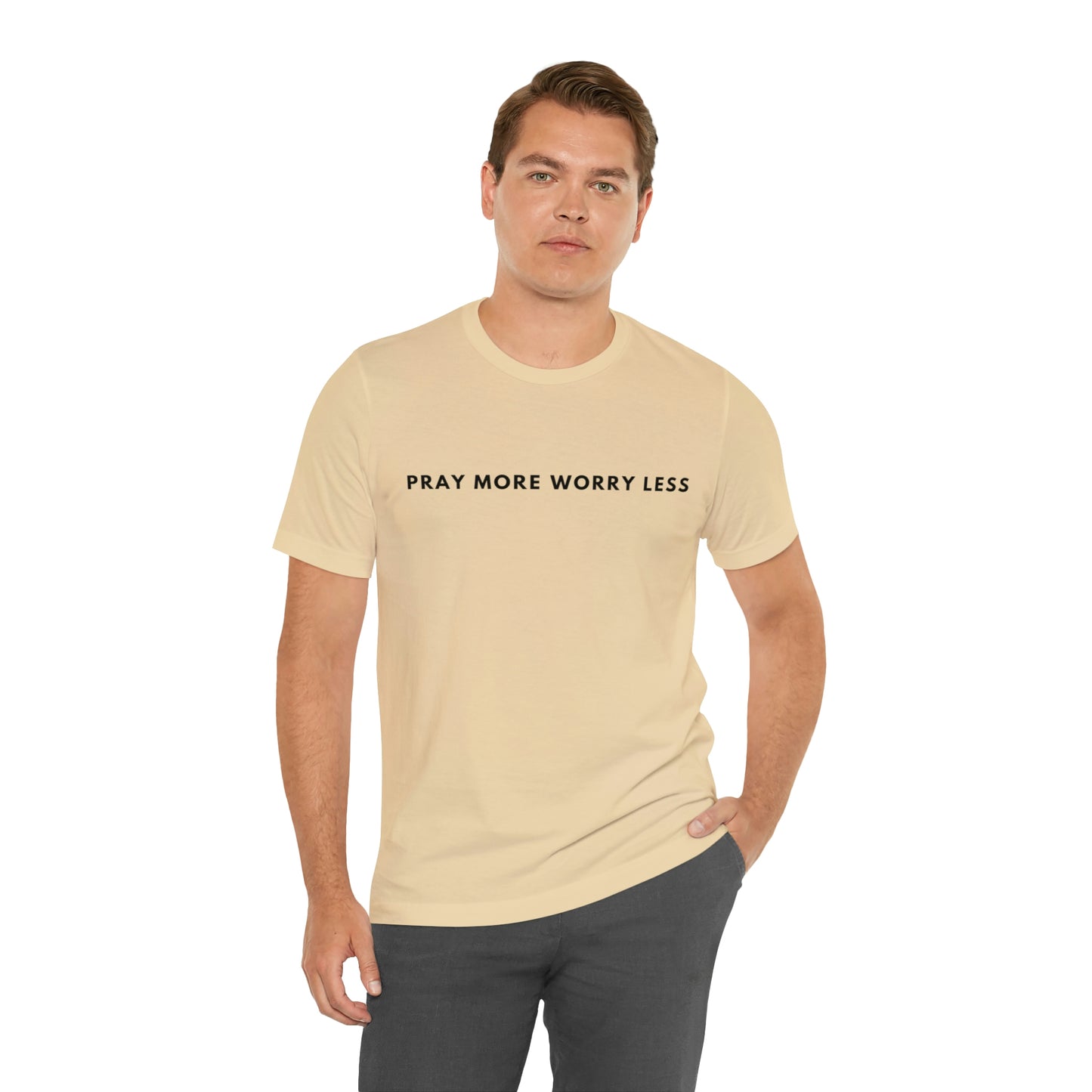 Pray More Worry Less, Christian Shirt, Jesus Shirt, Religious, Church Tee, Faith Shirt, Unisex Shirt, Inspirational Shirt, Aesthetic Christian, Shirt Christian Streetwear