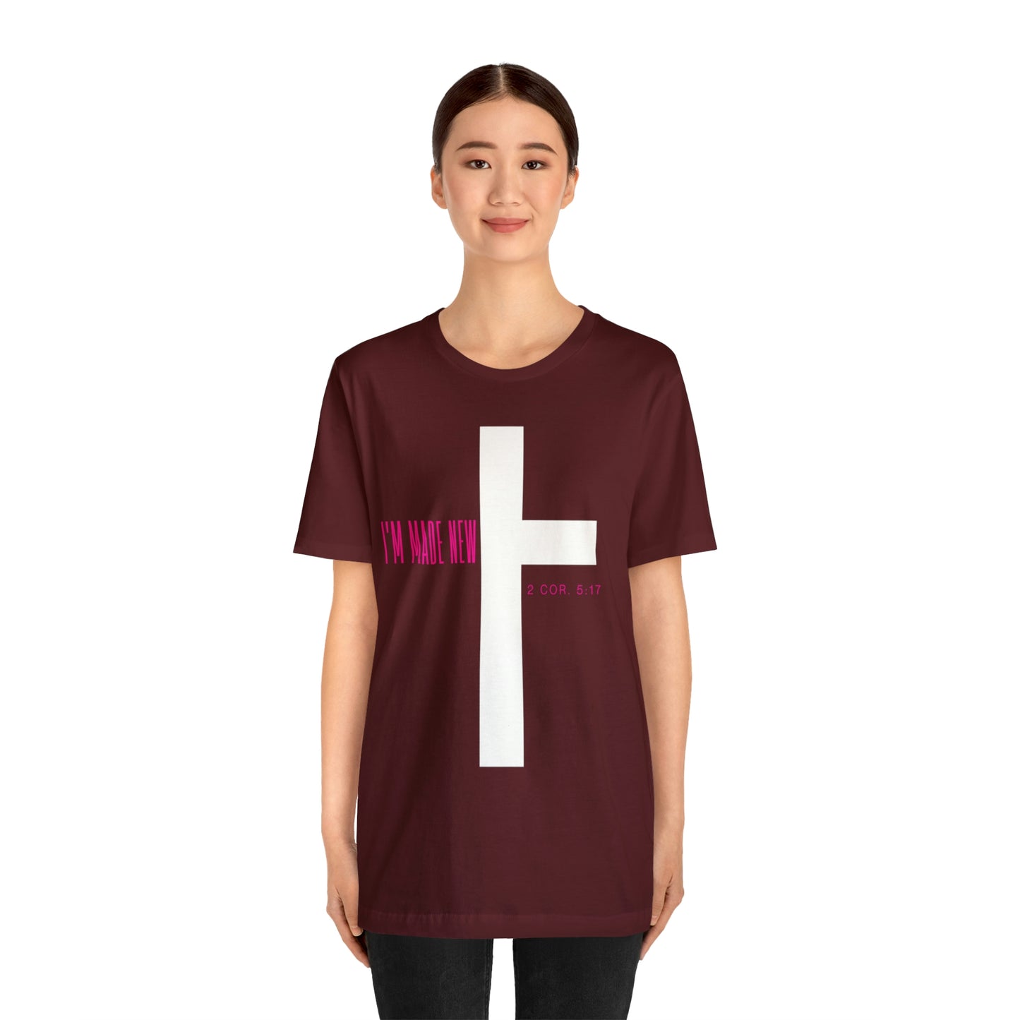 I'm Made New | CrossChristian Shirt, Jesus Shirt, Religious, Church Tee, Faith Shirt, Unisex Shirt, Inspirational Shirt, Aesthetic Christian, Shirt Christian Streetwear