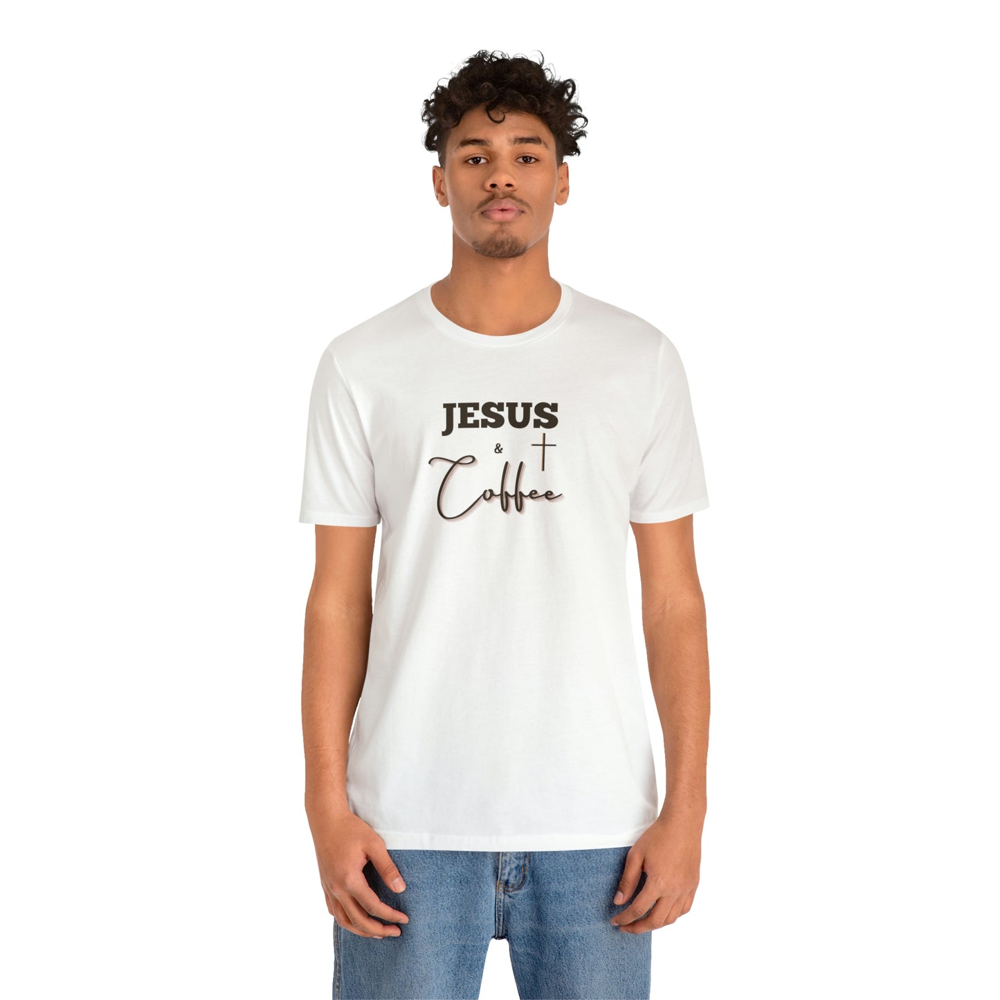 Jesus and Coffee, Christian Shirt, Jesus Shirt, Religious, Church Tee, Faith Shirt, Unisex Shirt, Inspirational Shirt, Aesthetic Christian, Shirt Christian Streetwear