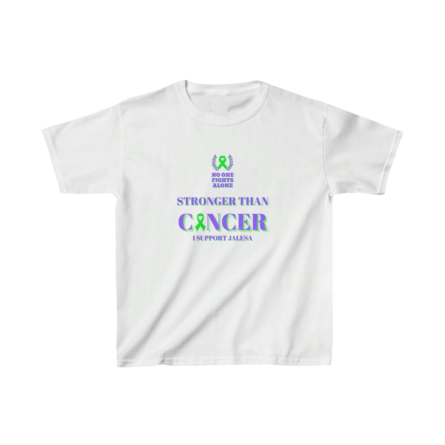 Youth T- Shirt I Support Jalesa's Fight Against Non- Hodgkins Lymphoma