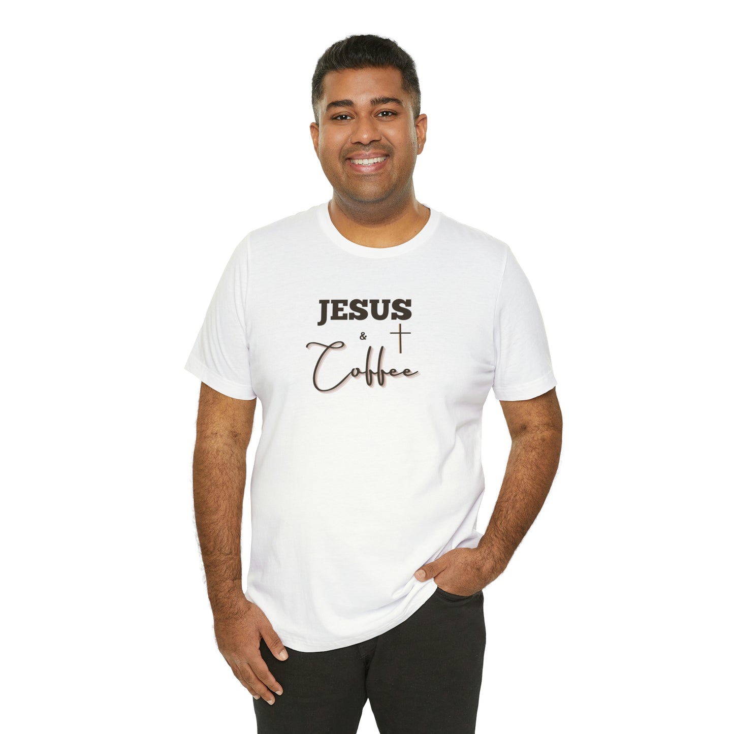 Jesus and Coffee, Christian Shirt, Jesus Shirt, Religious, Church Tee, Faith Shirt, Unisex Shirt, Inspirational Shirt, Aesthetic Christian, Shirt Christian Streetwear