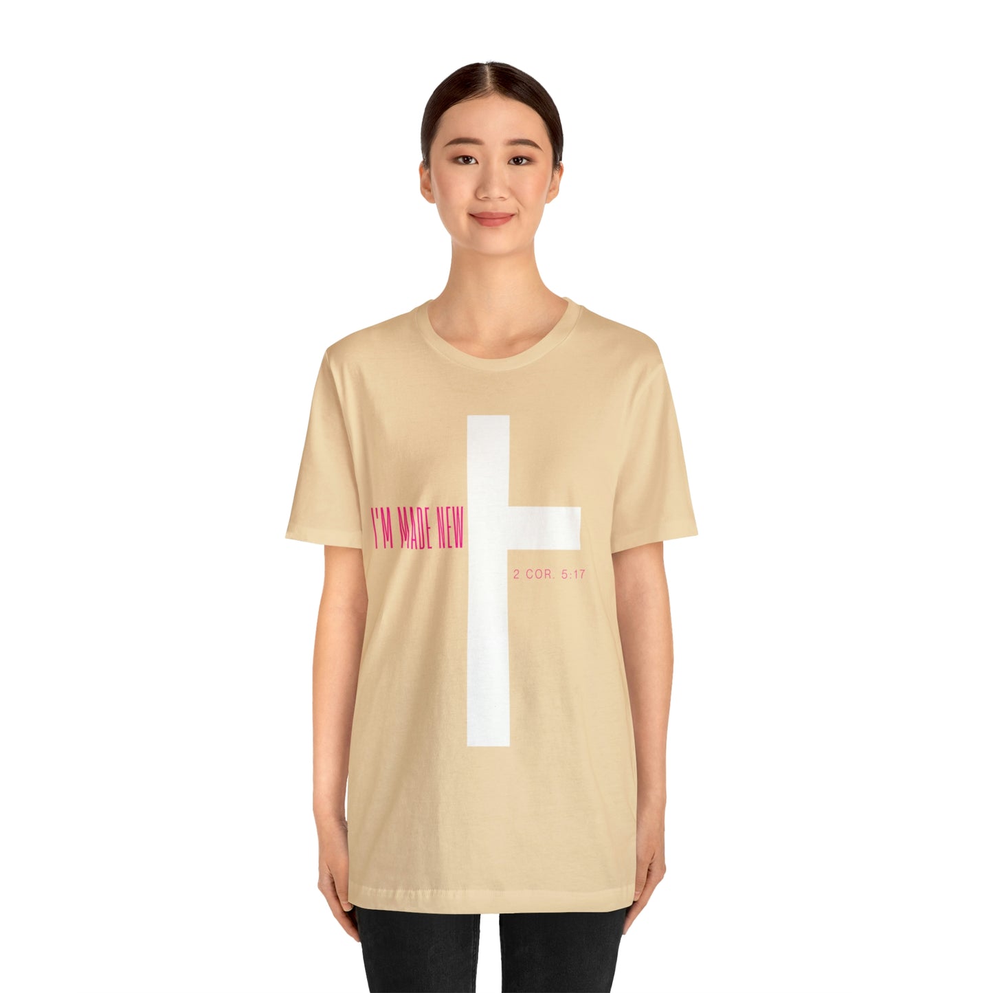 I'm Made New | CrossChristian Shirt, Jesus Shirt, Religious, Church Tee, Faith Shirt, Unisex Shirt, Inspirational Shirt, Aesthetic Christian, Shirt Christian Streetwear