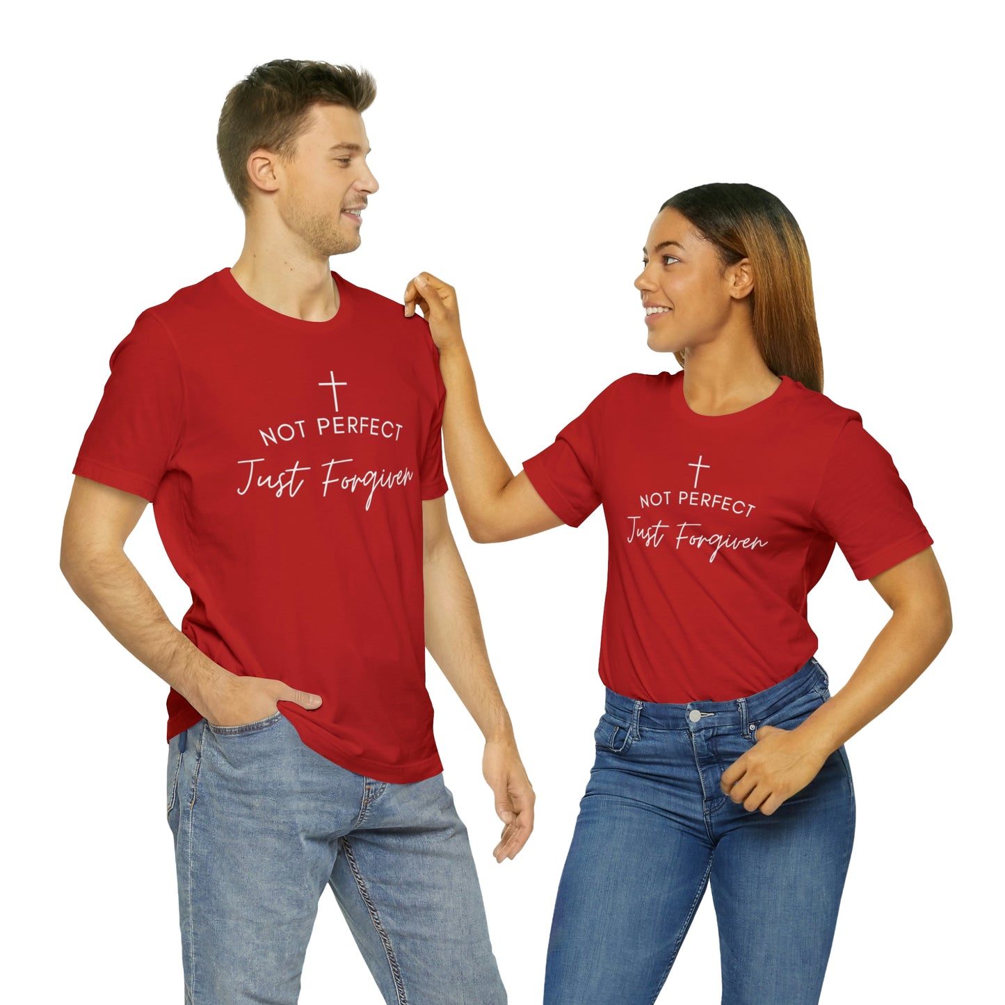 Not Perfect Just Forgiven, Christian Shirt, Jesus Shirt, Religious, Church Tee, Faith Shirt, Unisex Shirt, Inspirational Shirt, Aesthetic Christian, Shirt Christian Streetwear