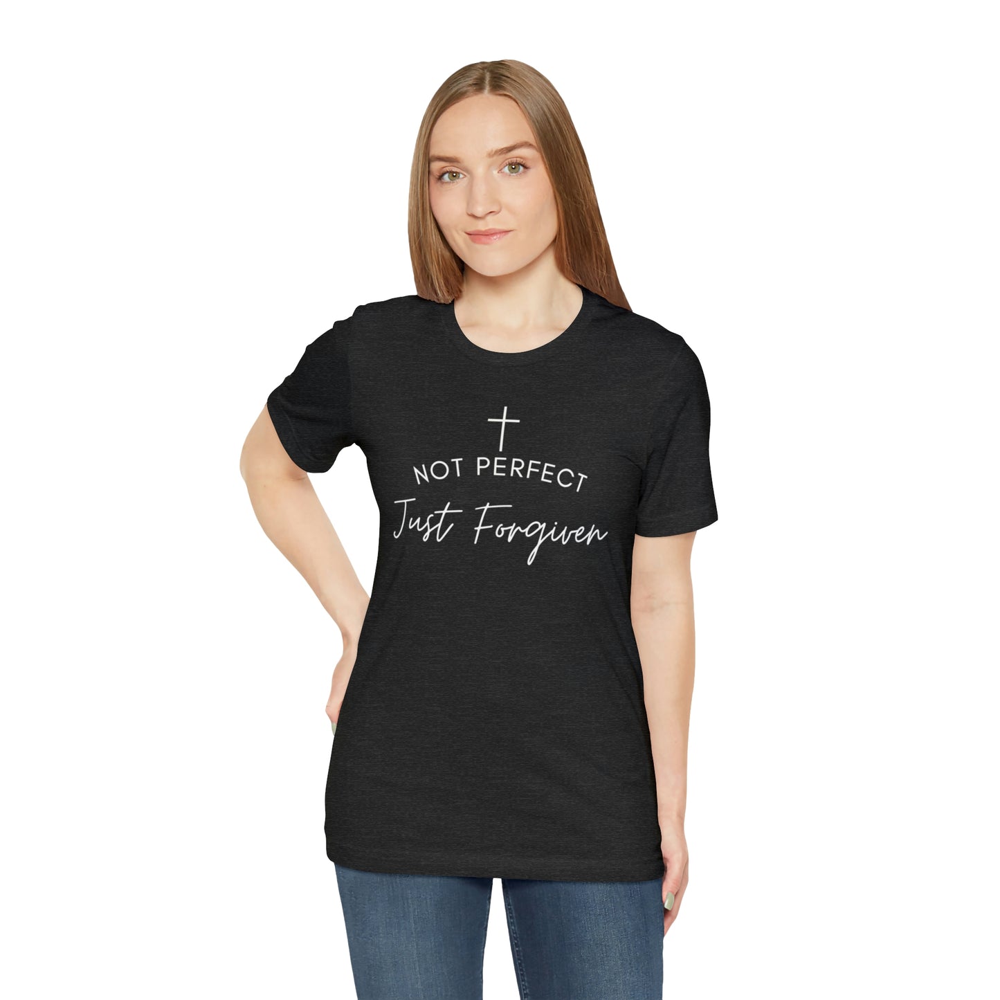 Not Perfect Just Forgiven, Christian Shirt, Jesus Shirt, Religious, Church Tee, Faith Shirt, Unisex Shirt, Inspirational Shirt, Aesthetic Christian, Shirt Christian Streetwear