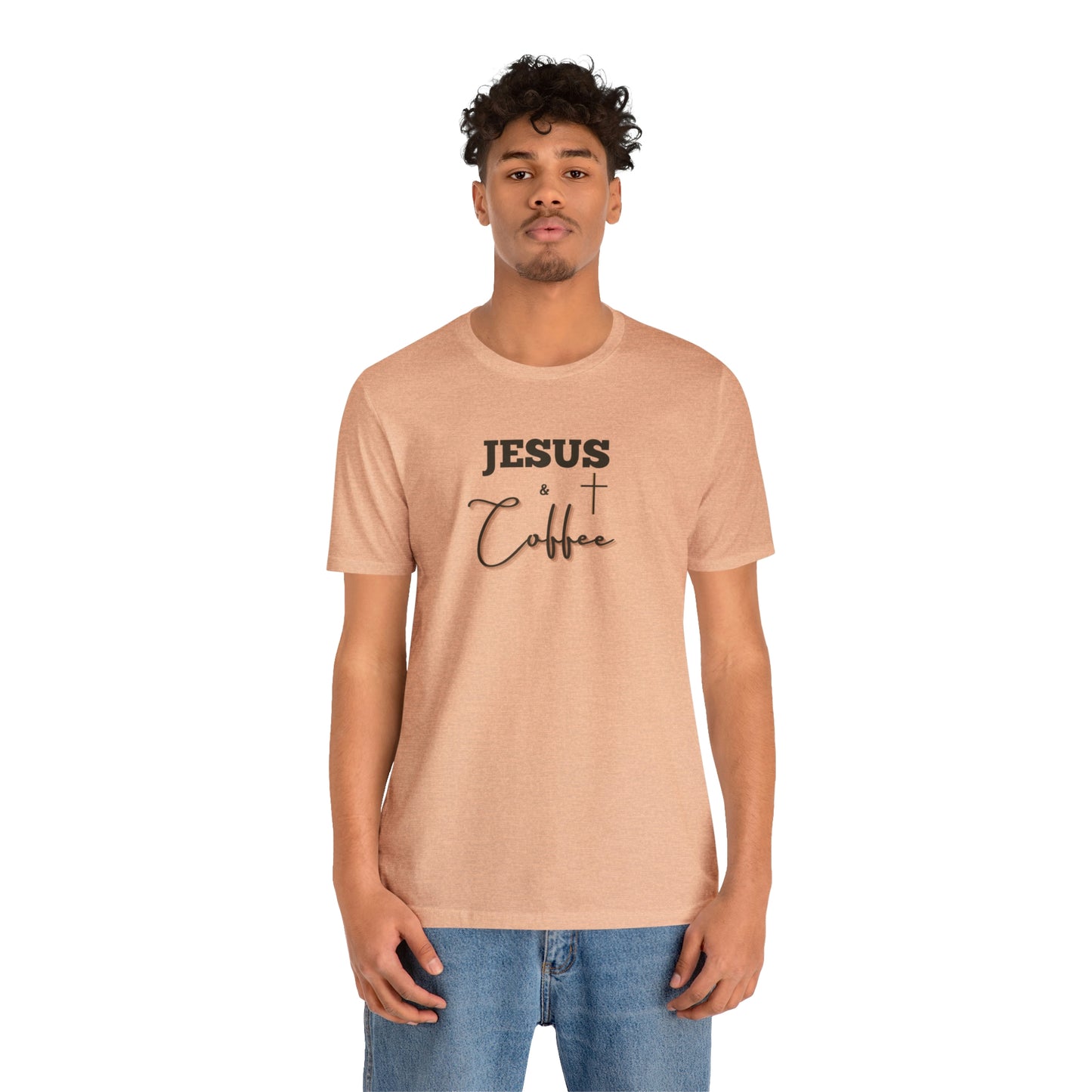 Jesus and Coffee, Christian Shirt, Jesus Shirt, Religious, Church Tee, Faith Shirt, Unisex Shirt, Inspirational Shirt, Aesthetic Christian, Shirt Christian Streetwear