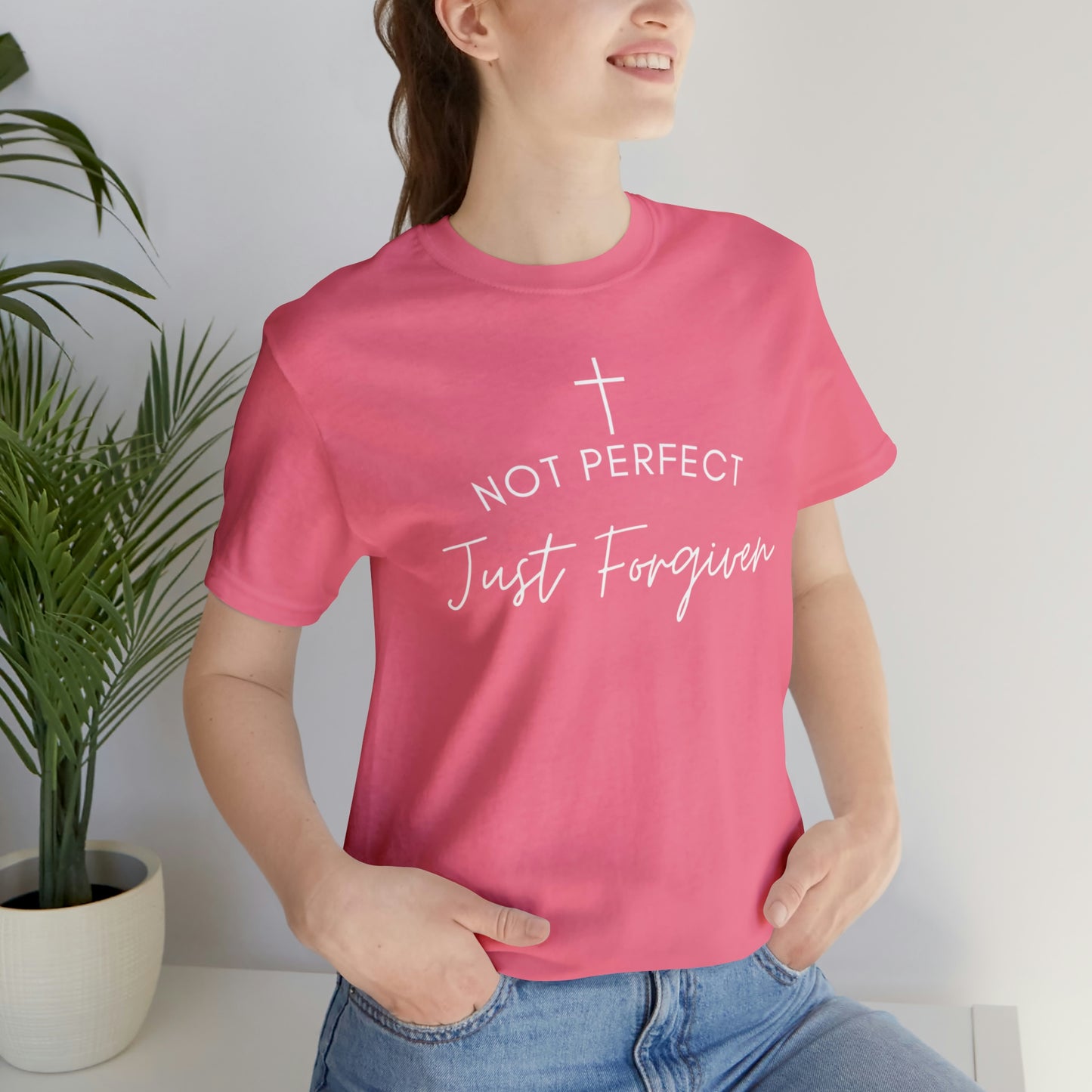 Not Perfect Just Forgiven, Christian Shirt, Jesus Shirt, Religious, Church Tee, Faith Shirt, Unisex Shirt, Inspirational Shirt, Aesthetic Christian, Shirt Christian Streetwear