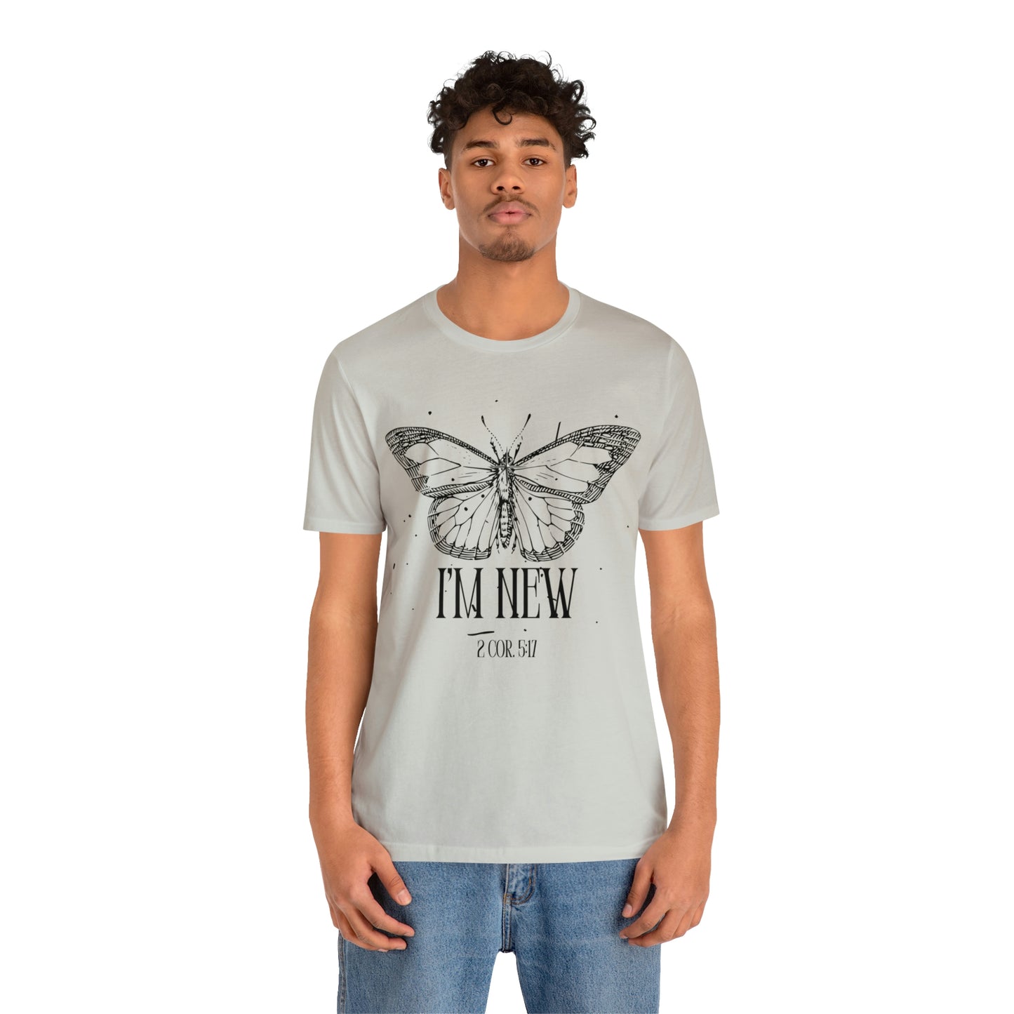 I'm New | Black Butterfly Christian Shirt, Jesus Shirt, Religious, Church Tee, Faith Shirt, Unisex Shirt, Inspirational Shirt, Aesthetic Christian, Shirt Christian Streetwear