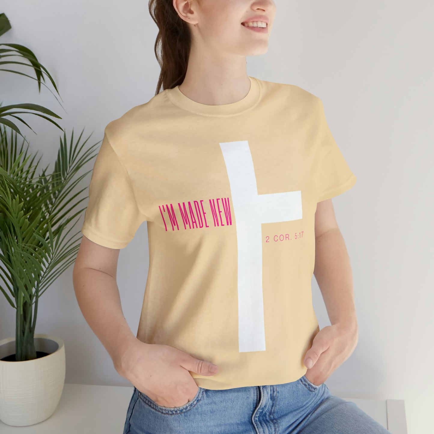 I'm Made New | CrossChristian Shirt, Jesus Shirt, Religious, Church Tee, Faith Shirt, Unisex Shirt, Inspirational Shirt, Aesthetic Christian, Shirt Christian Streetwear