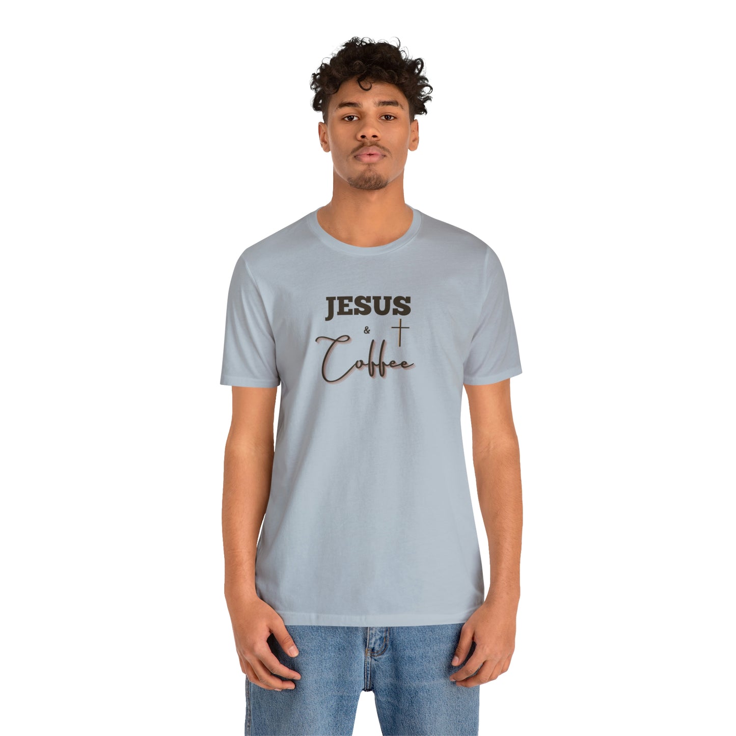 Jesus and Coffee, Christian Shirt, Jesus Shirt, Religious, Church Tee, Faith Shirt, Unisex Shirt, Inspirational Shirt, Aesthetic Christian, Shirt Christian Streetwear